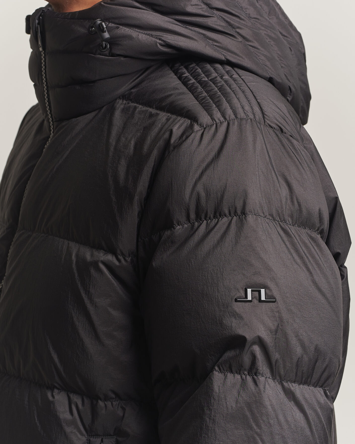 Men | Coats & Jackets | J.Lindeberg | Daryl Crinkle Down Jacket Black