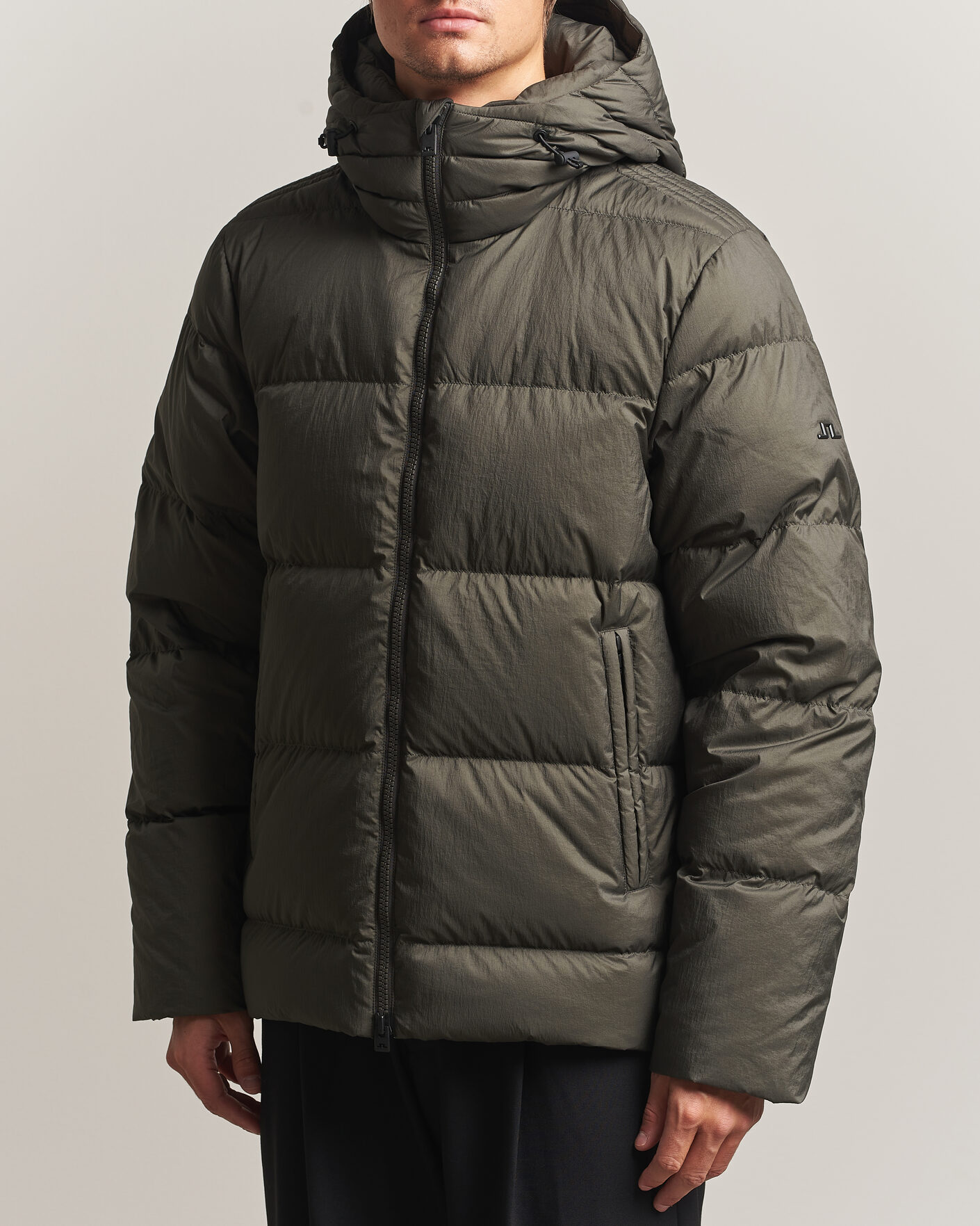 Men | Coats & Jackets | J.Lindeberg | Daryl Crinkle Down Jacket Chimera Green