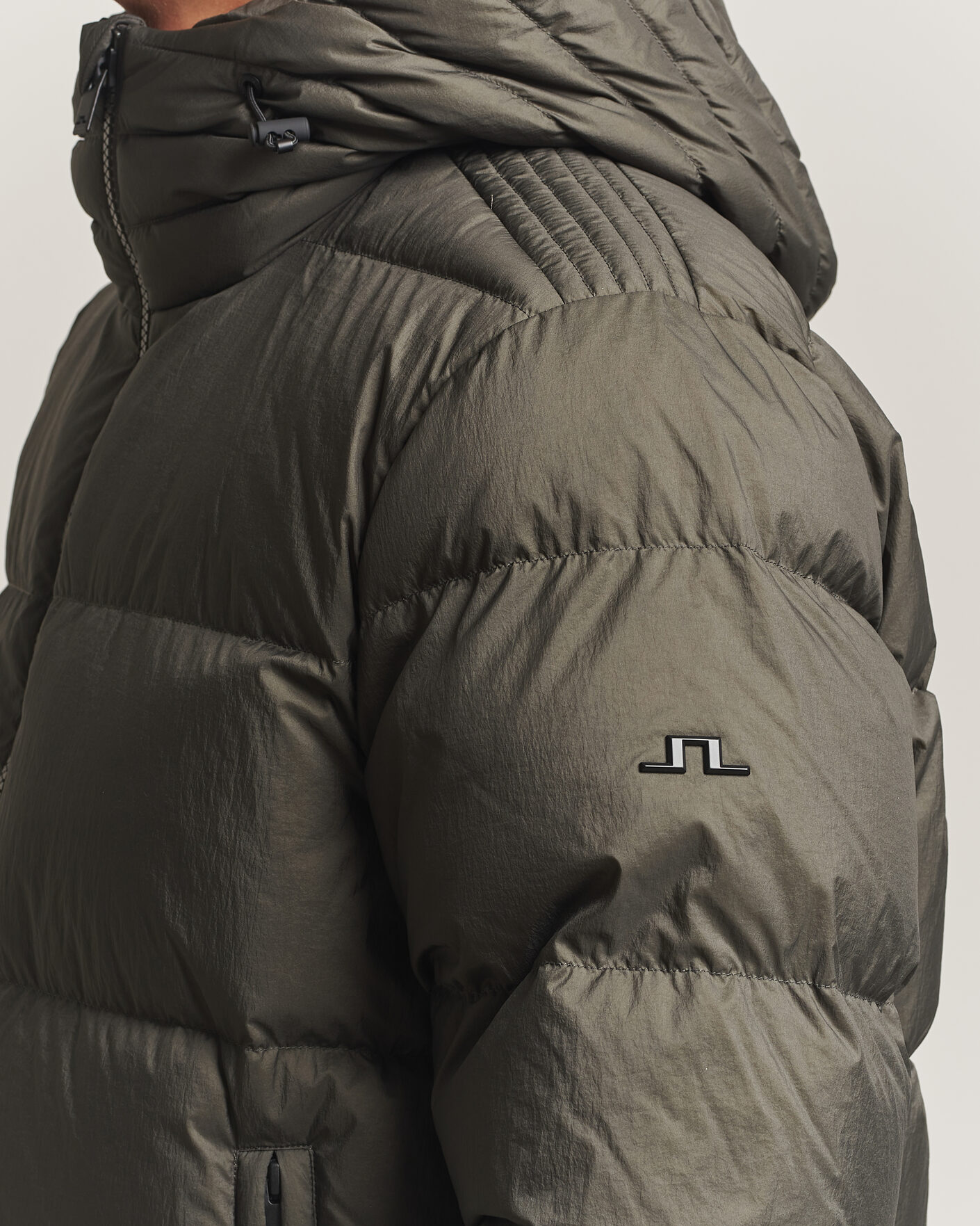 Men | Coats & Jackets | J.Lindeberg | Daryl Crinkle Down Jacket Chimera Green