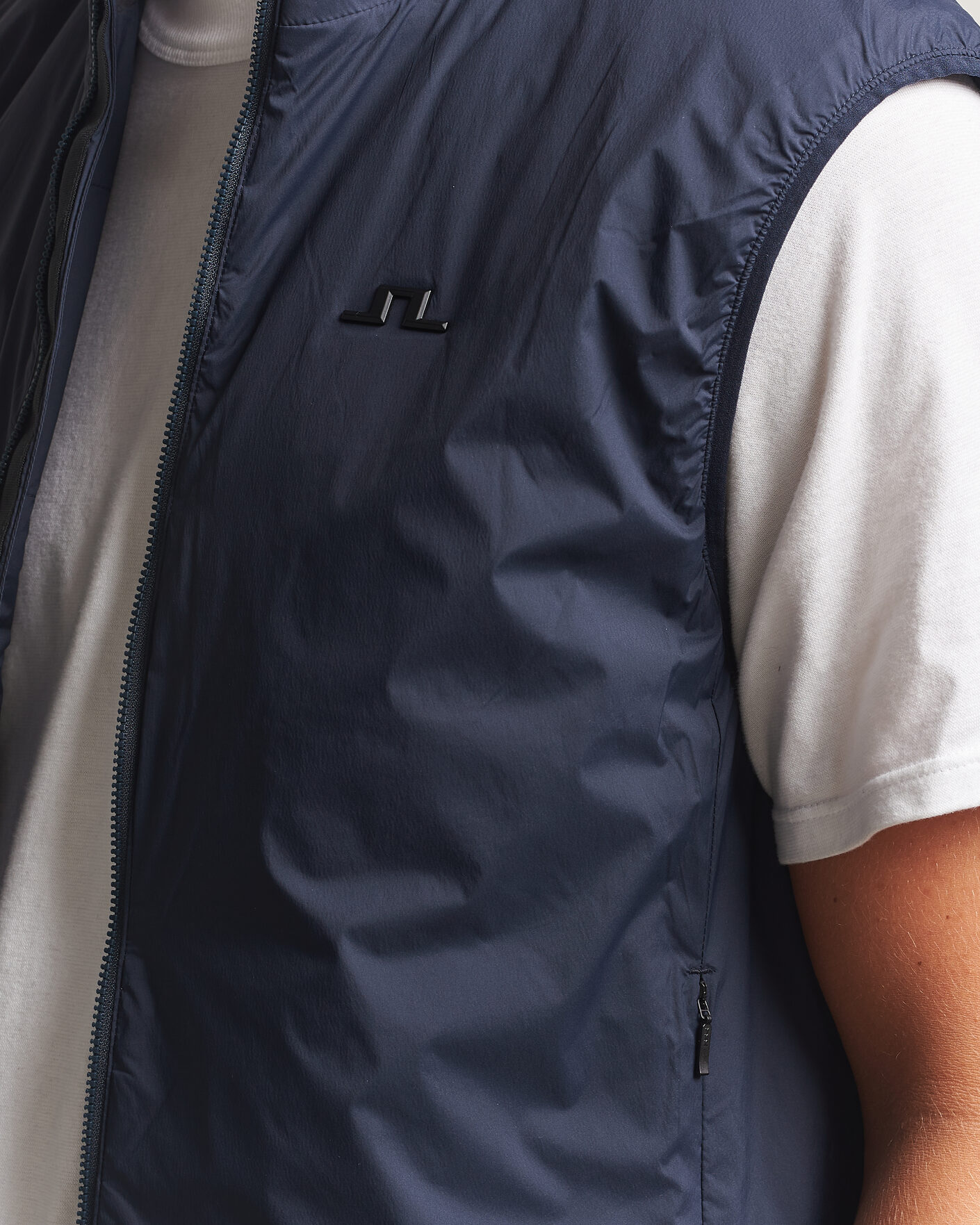 Men | Gilets | J.Lindeberg | Clinton Padded Vest JL Navy