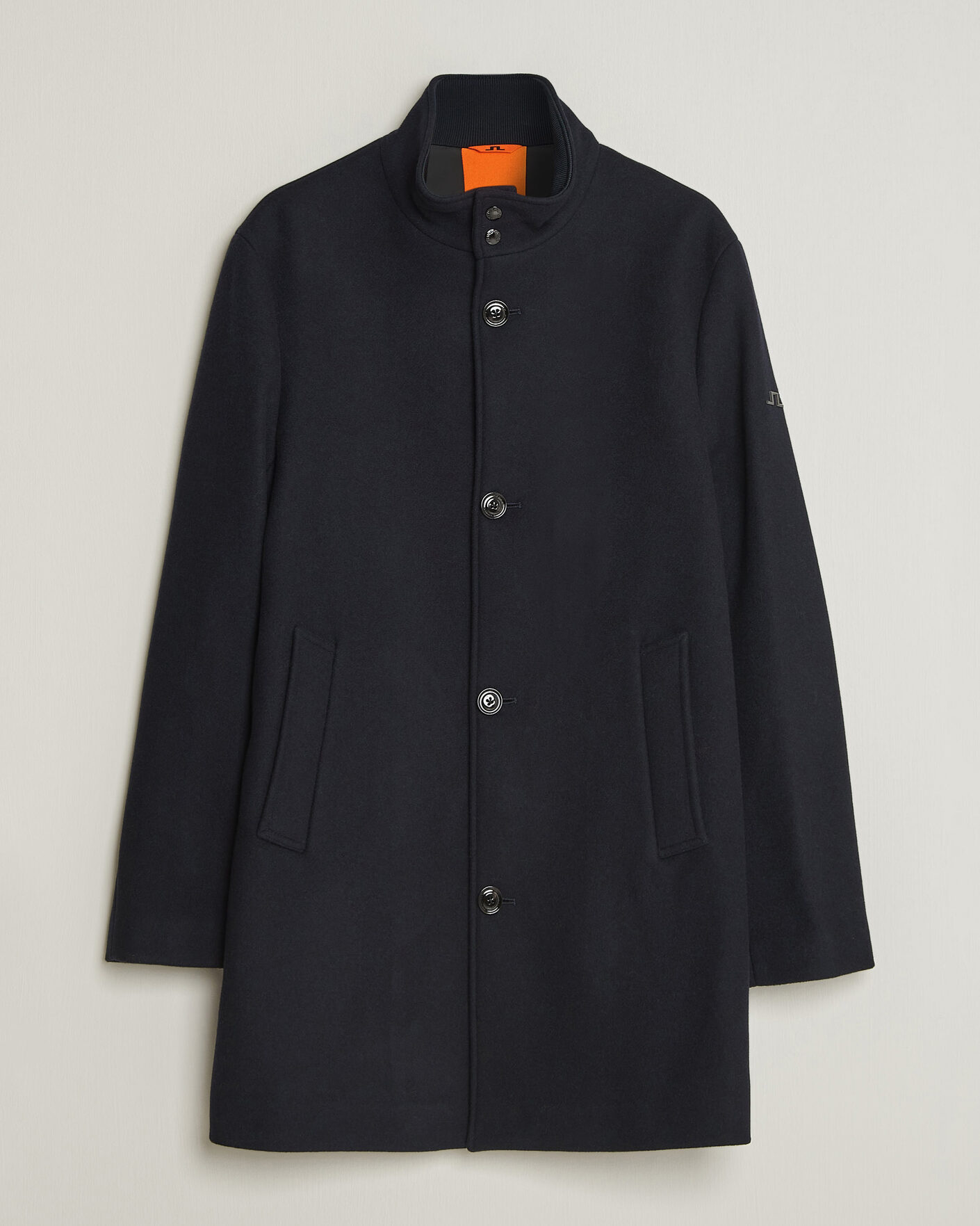 Men | Coats & Jackets | J.Lindeberg | Lexon Wool Coat JL Navy