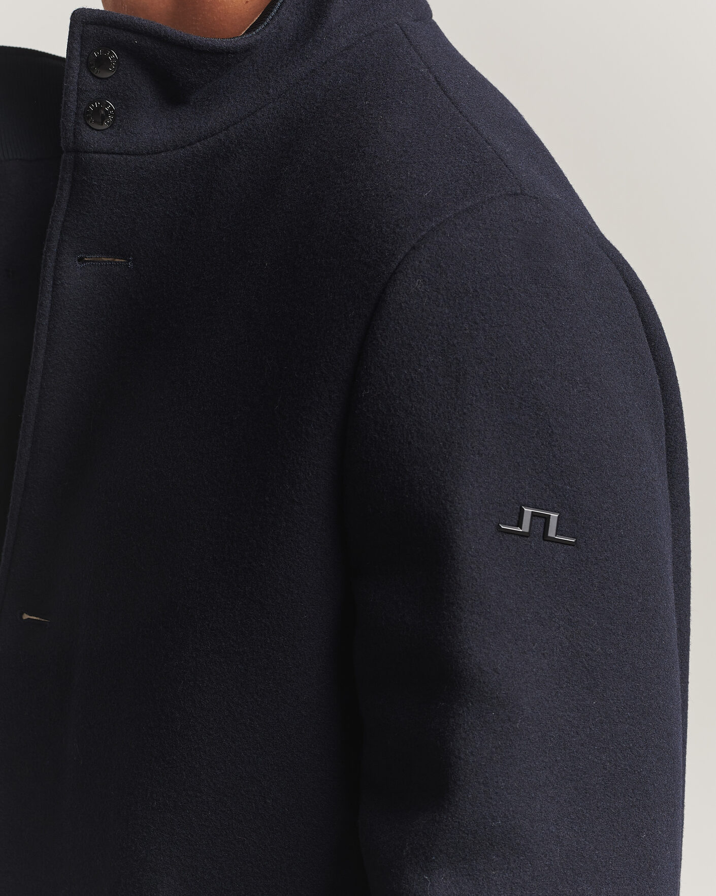 Men | Coats & Jackets | J.Lindeberg | Lexon Wool Coat JL Navy