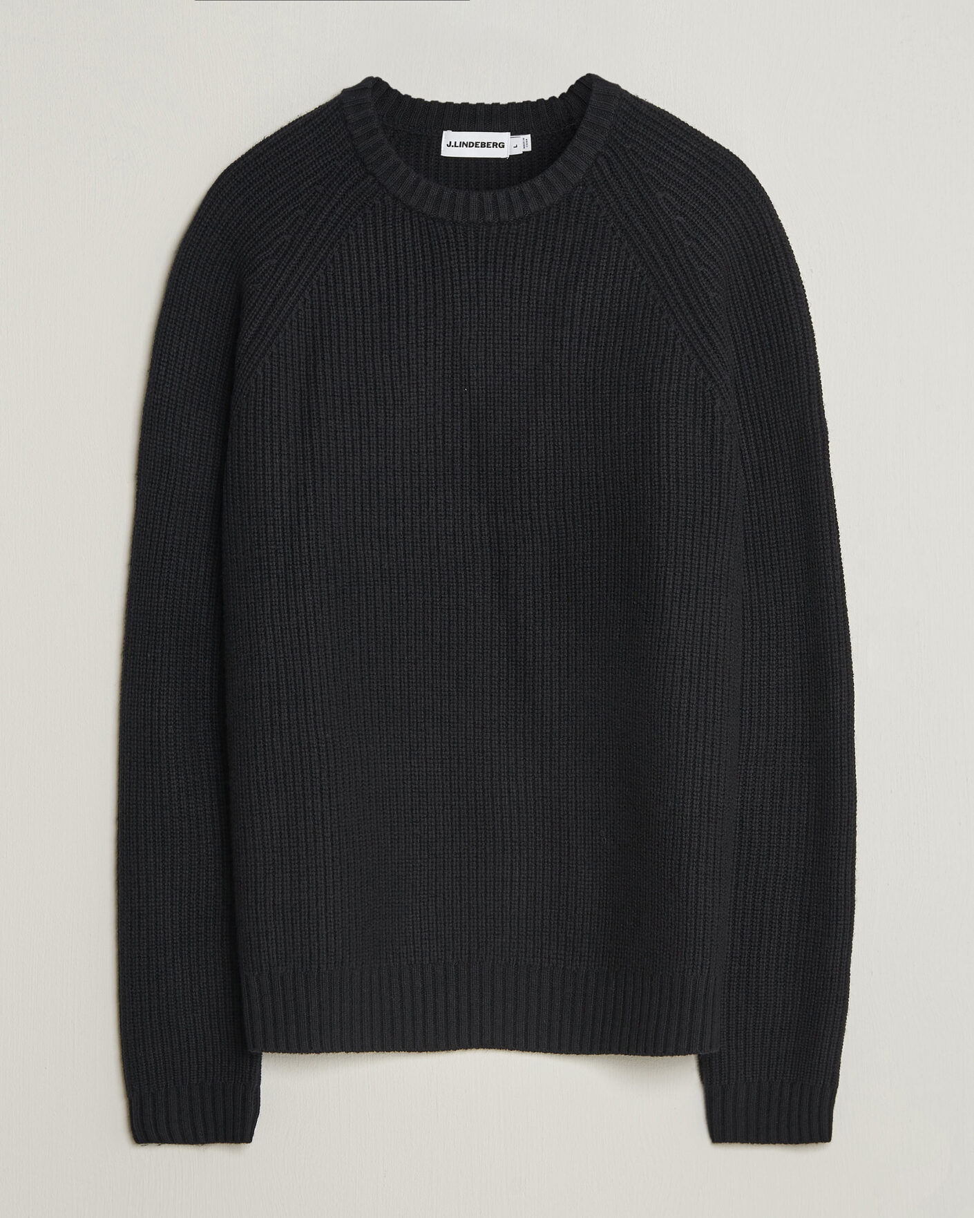 Men | Sweaters & Knitwear | J.Lindeberg | Hallow Wool Blend Knitted Sweater Black