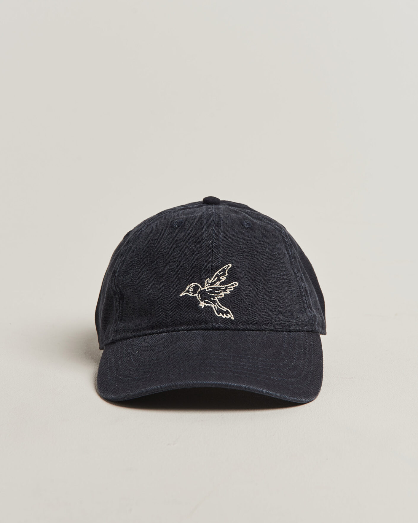 Men | Hats & Caps | Forét | Bird Washed Herringbone Cap Navy