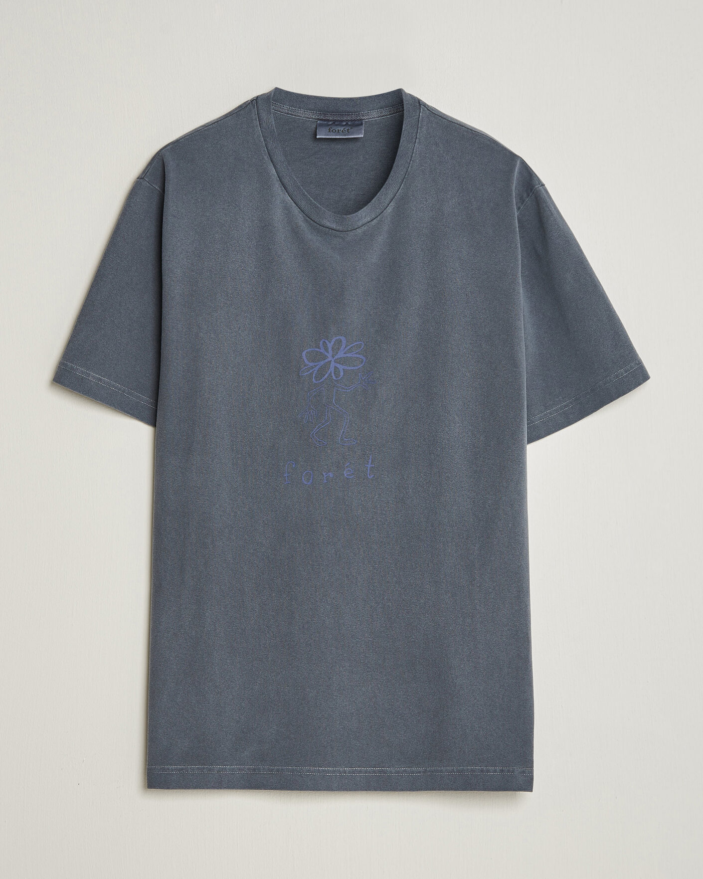 Men | T-Shirts | Forét | Clover T-Shirt Navy