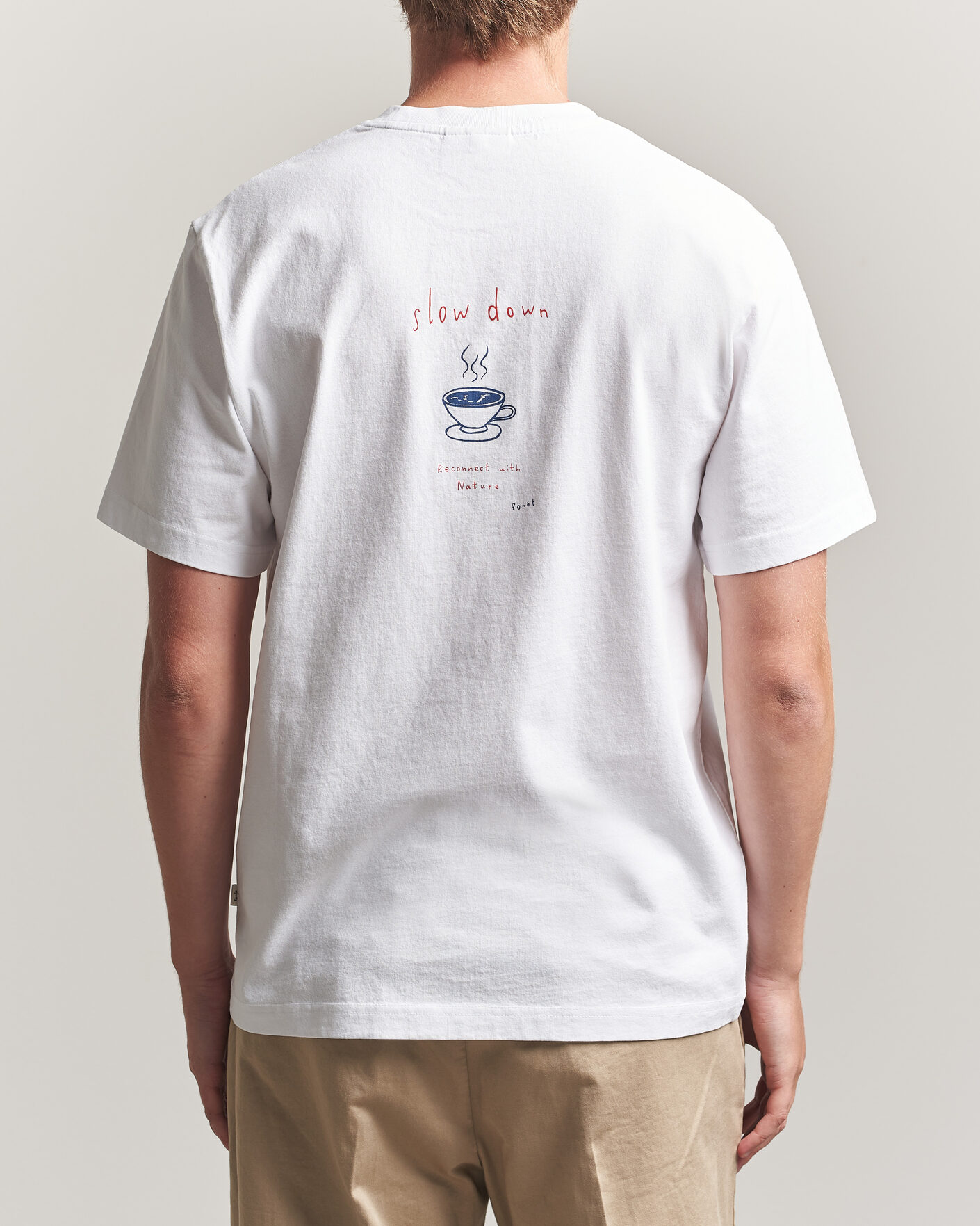Men | T-Shirts | Forét | Haze T-Shirt White