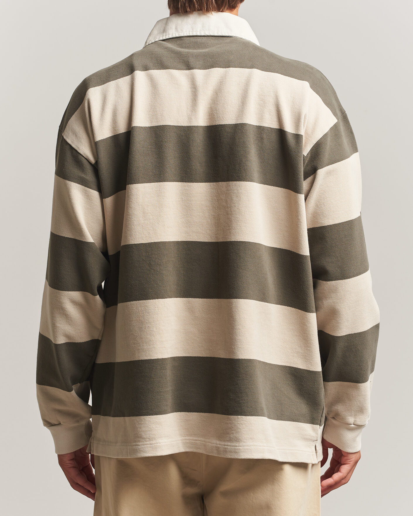 Men | Sweaters & Knitwear | Forét | Match Rugby Sweatshirt Wood Stripe