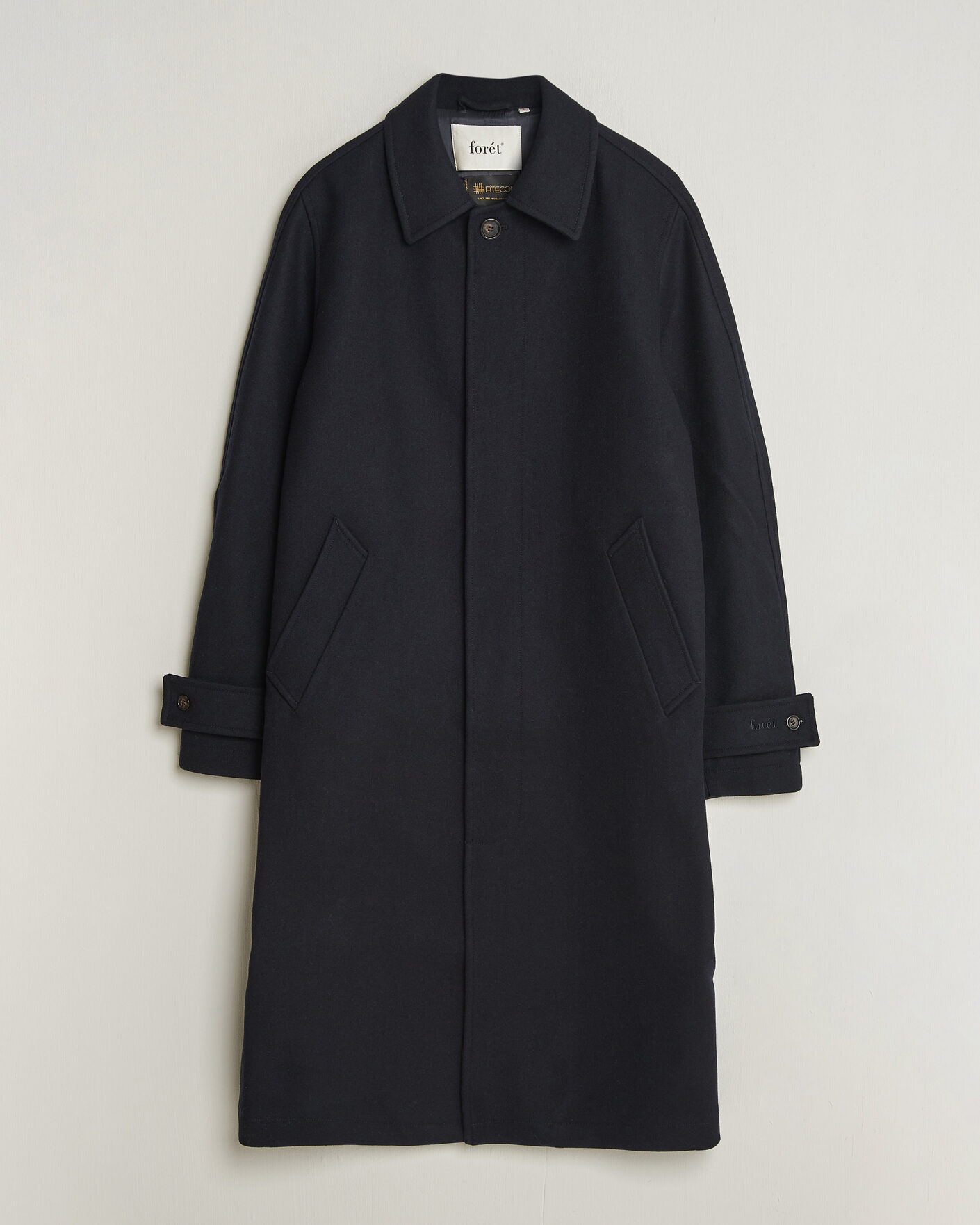 Men | Coats & Jackets | Forét | Pine Wool Coat Navy