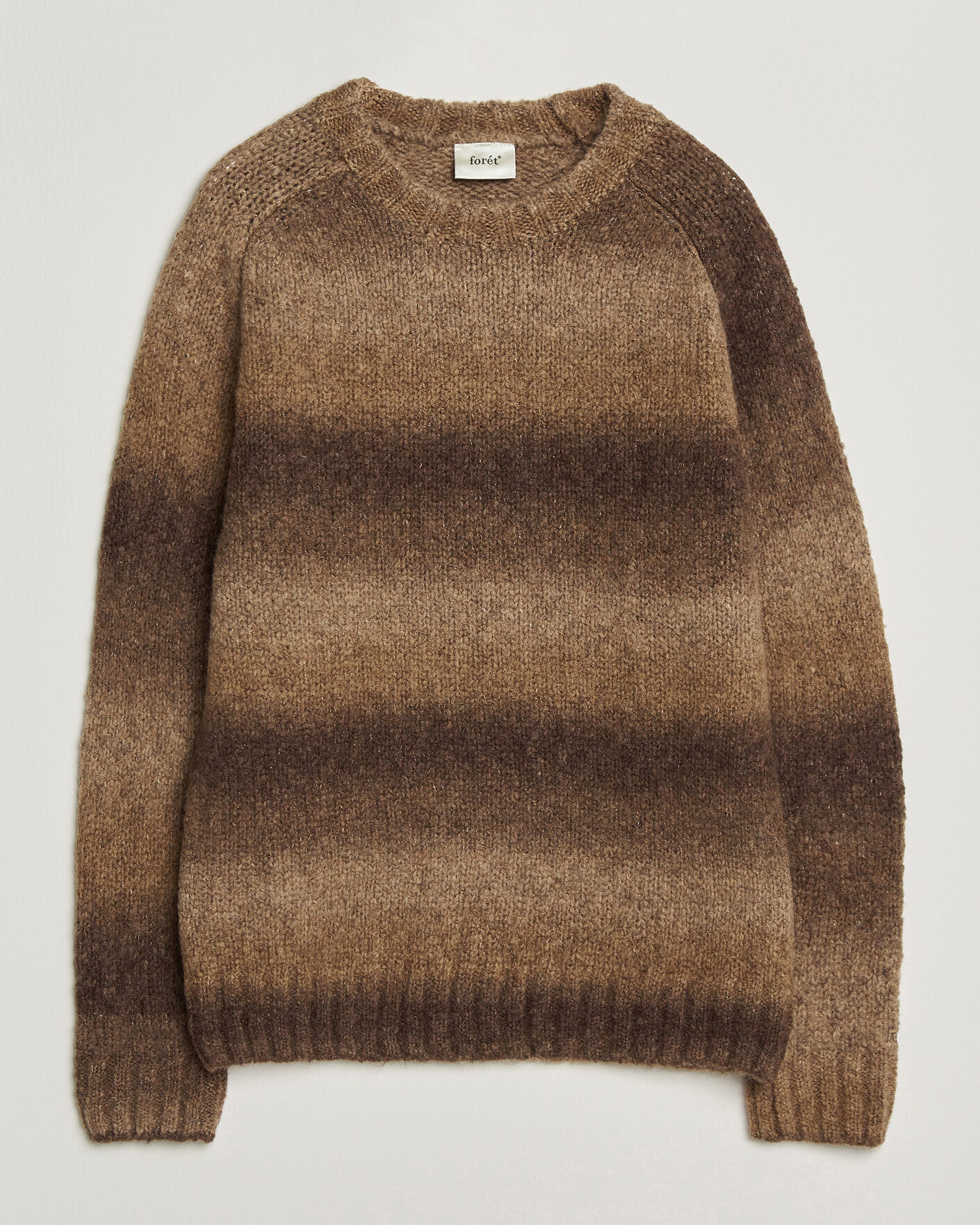Men | Sweaters & Knitwear | Forét | Space Yarn Crew Neck Brown