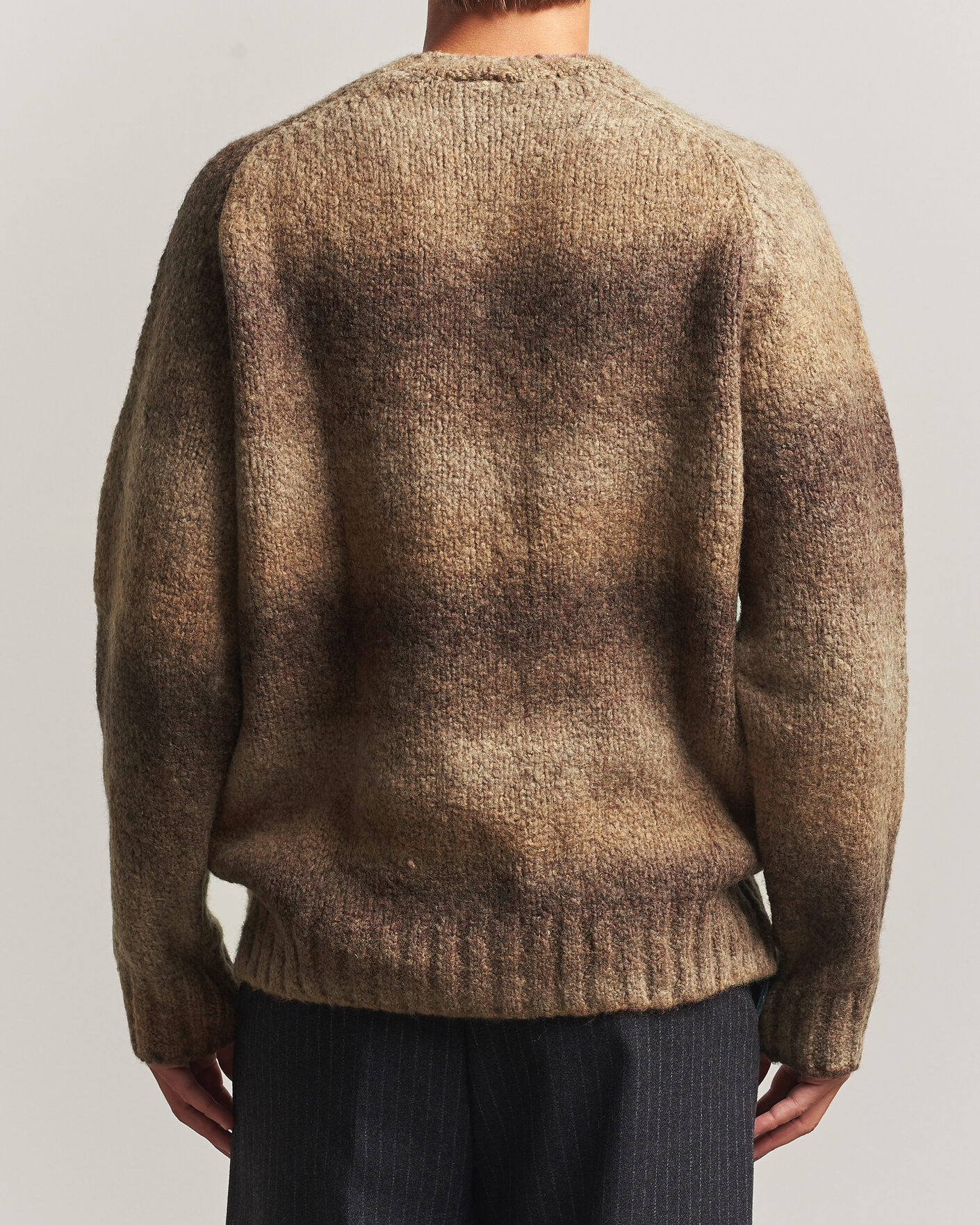 Men | Sweaters & Knitwear | Forét | Space Yarn Crew Neck Brown