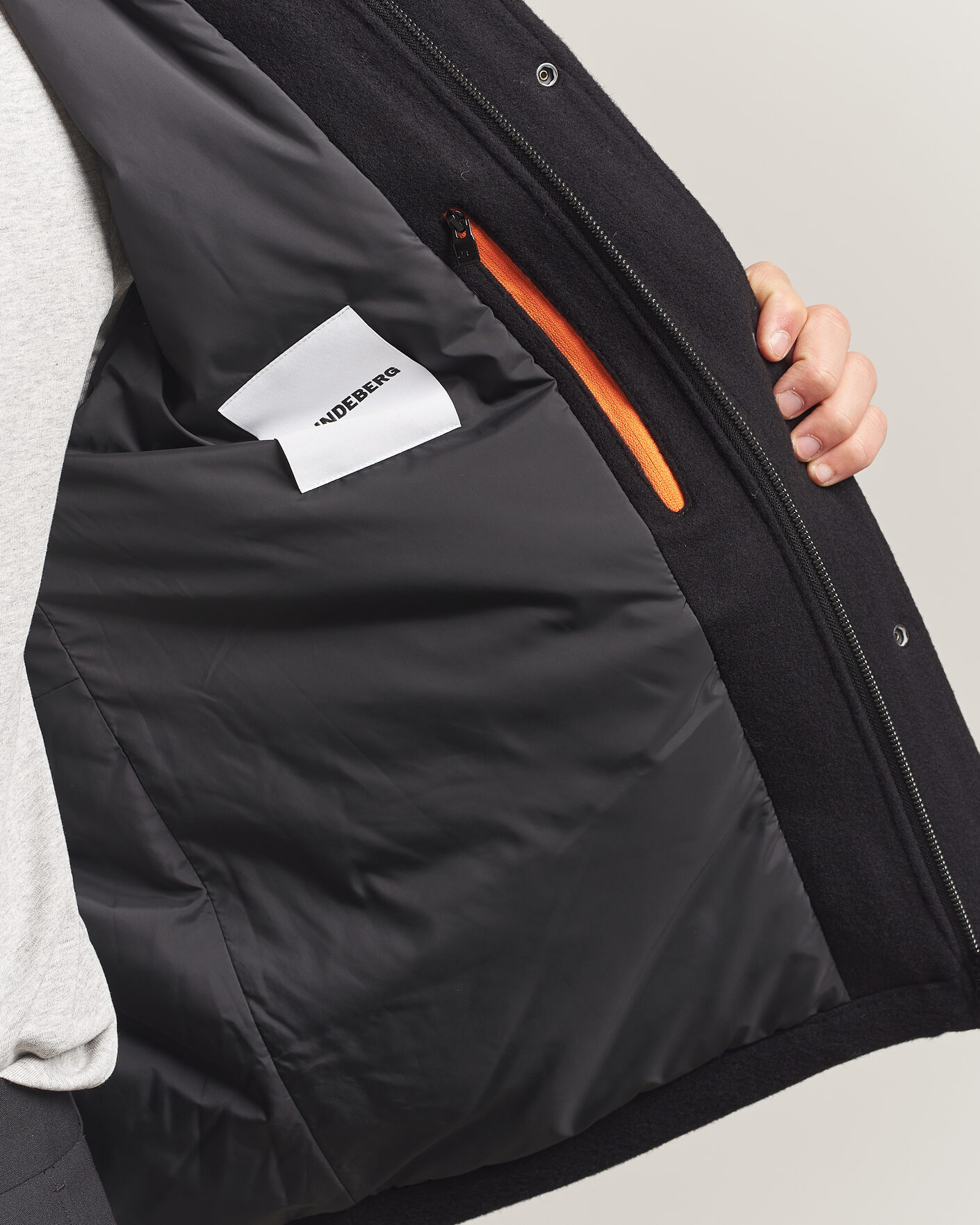 Men | Coats & Jackets | J.Lindeberg | Bailey Wool Field Jacket Black