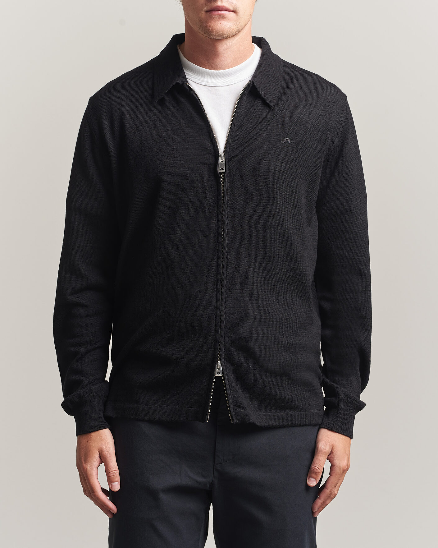Fred Perry Taped Track Jacket Black at CareOfCarl.com