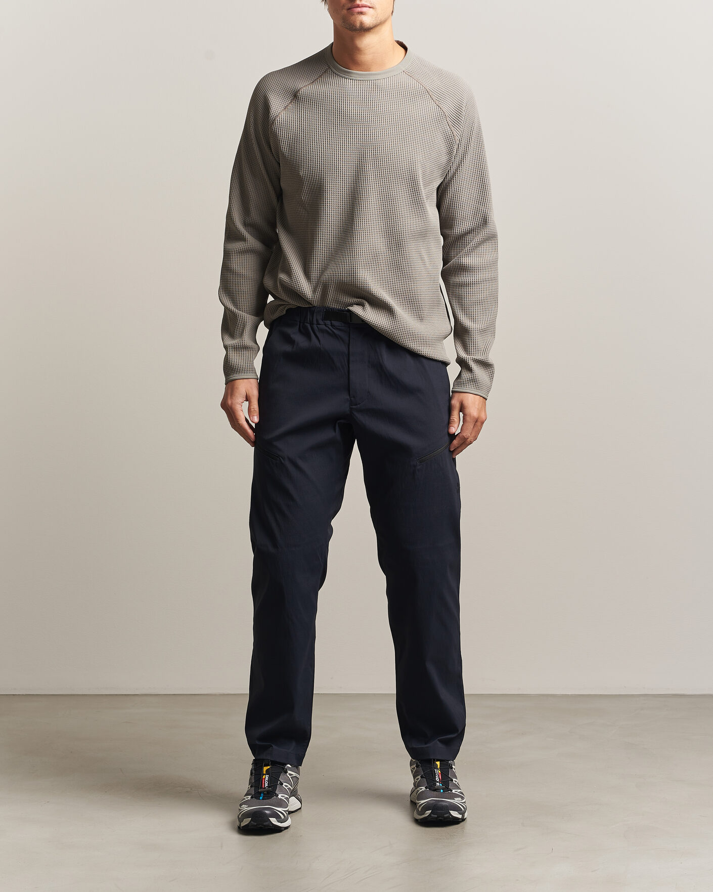 Men | T-Shirts | Goldwin | WF Light Long Sleeve T-Shirt Arid Beige