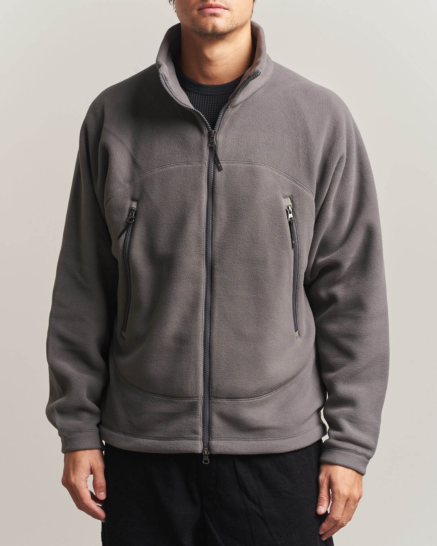 Men | Sweaters & Knitwear | Goldwin | Polartec Fleece Jacket Lunar Gray