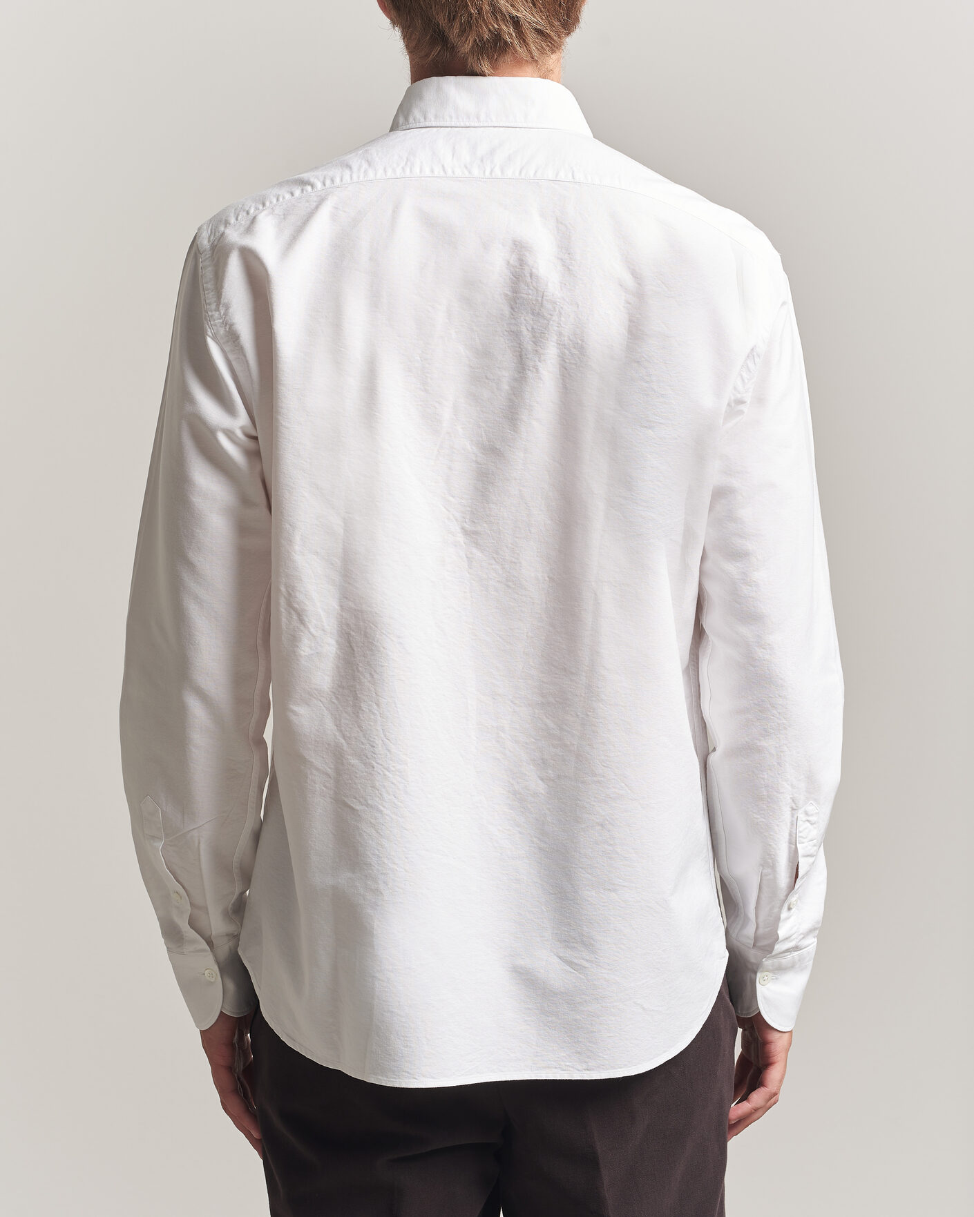Men | Shirts | Grigio | Oxford Button Down Shirt White