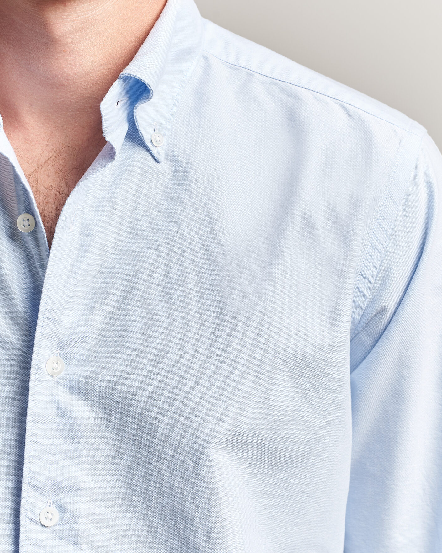 Men | Shirts | Grigio | Oxford Button Down Shirt Light Blue