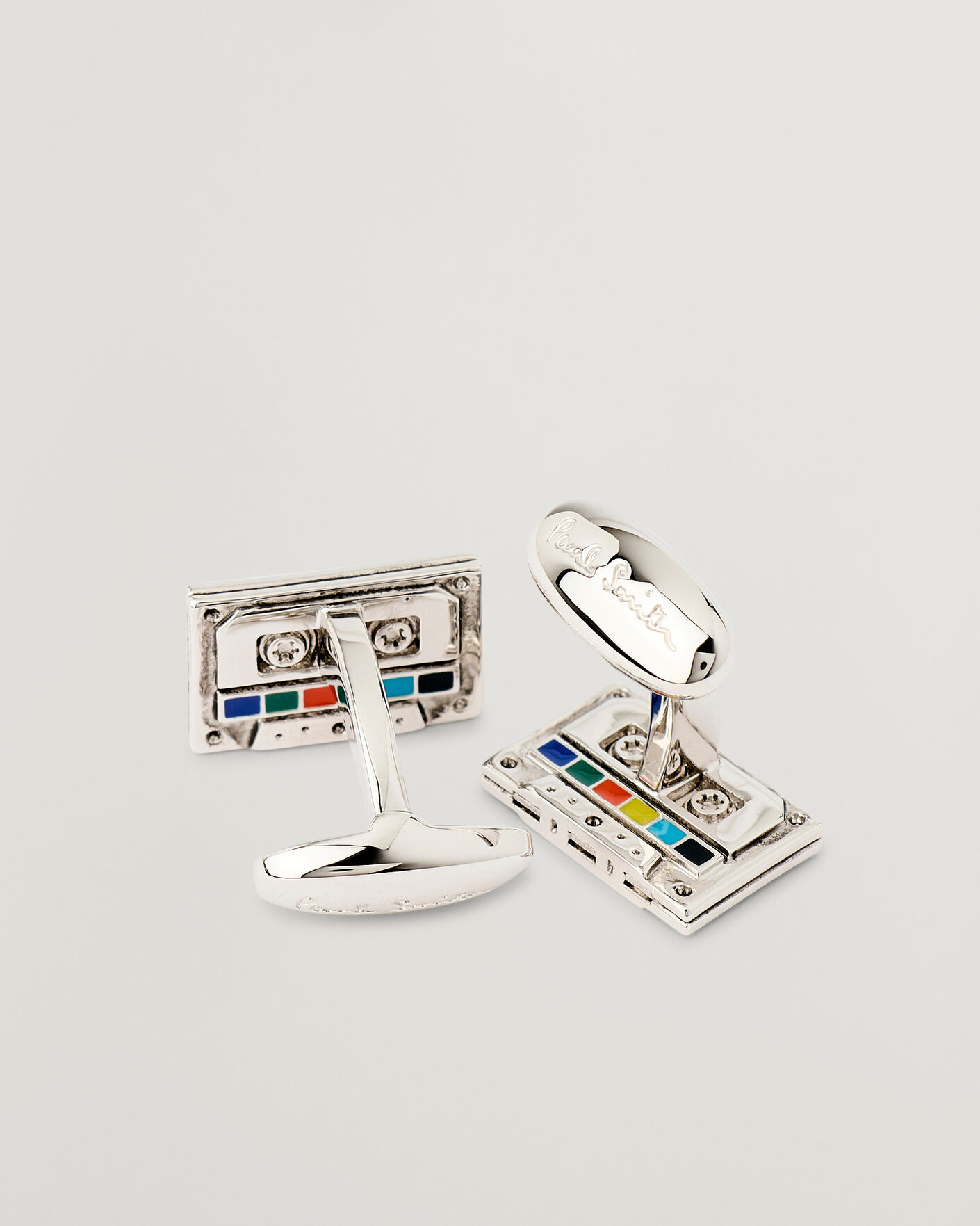 Men | Cufflinks | Paul Smith | Tape Cufflink Silver
