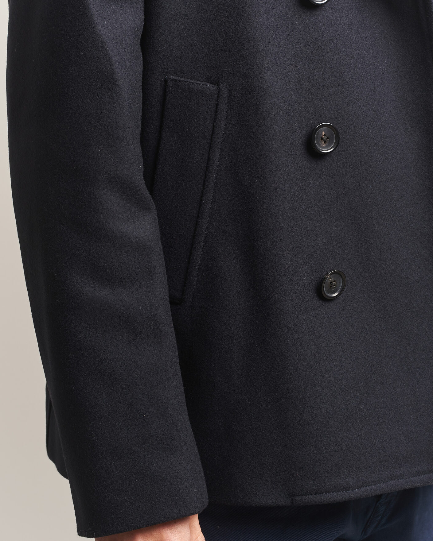 Men | Coats & Jackets | PS Paul Smith | Wool Peacoat Navy