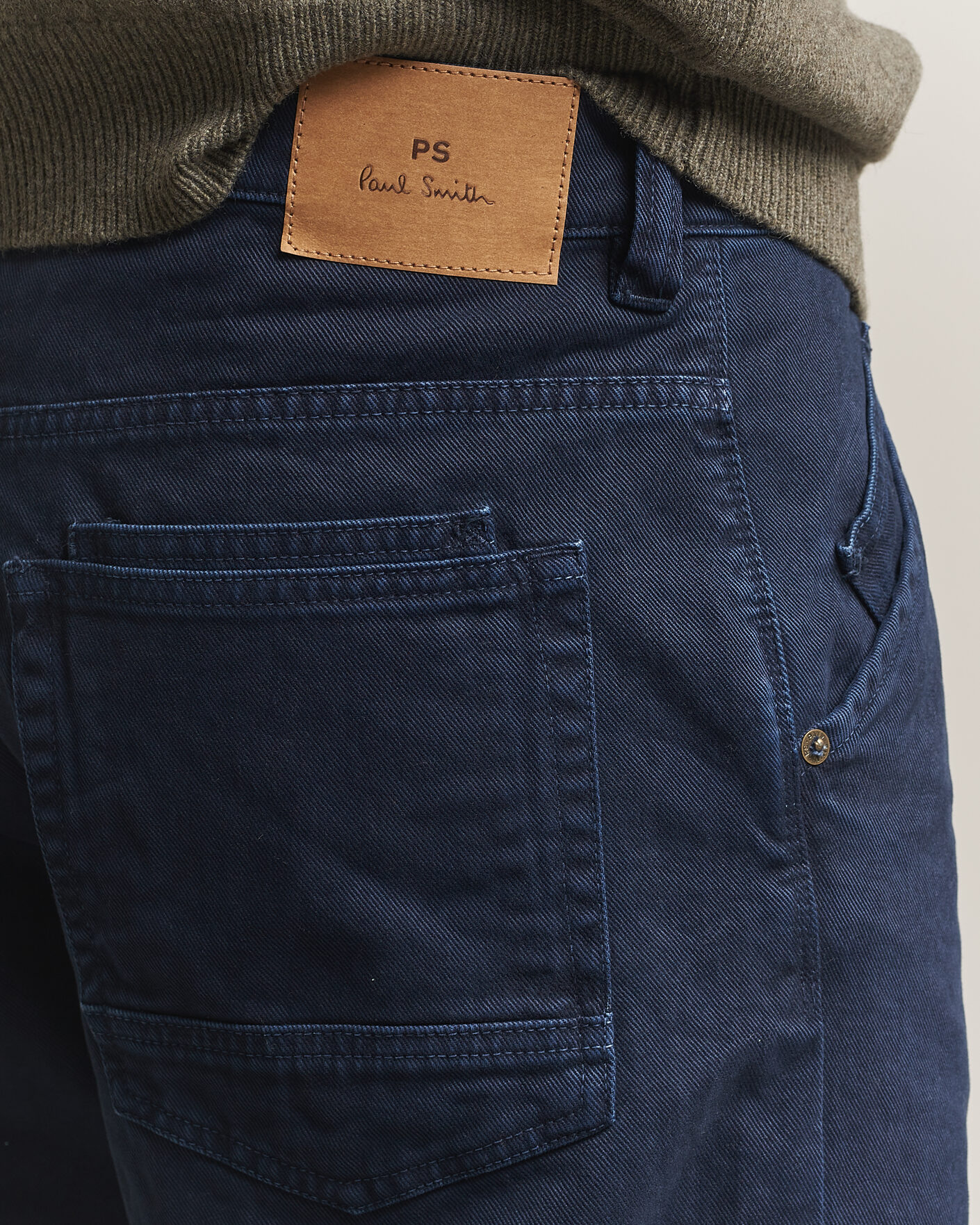 Men | Trousers | PS Paul Smith | Relaxed Fit 5-Pocket Pants Navy