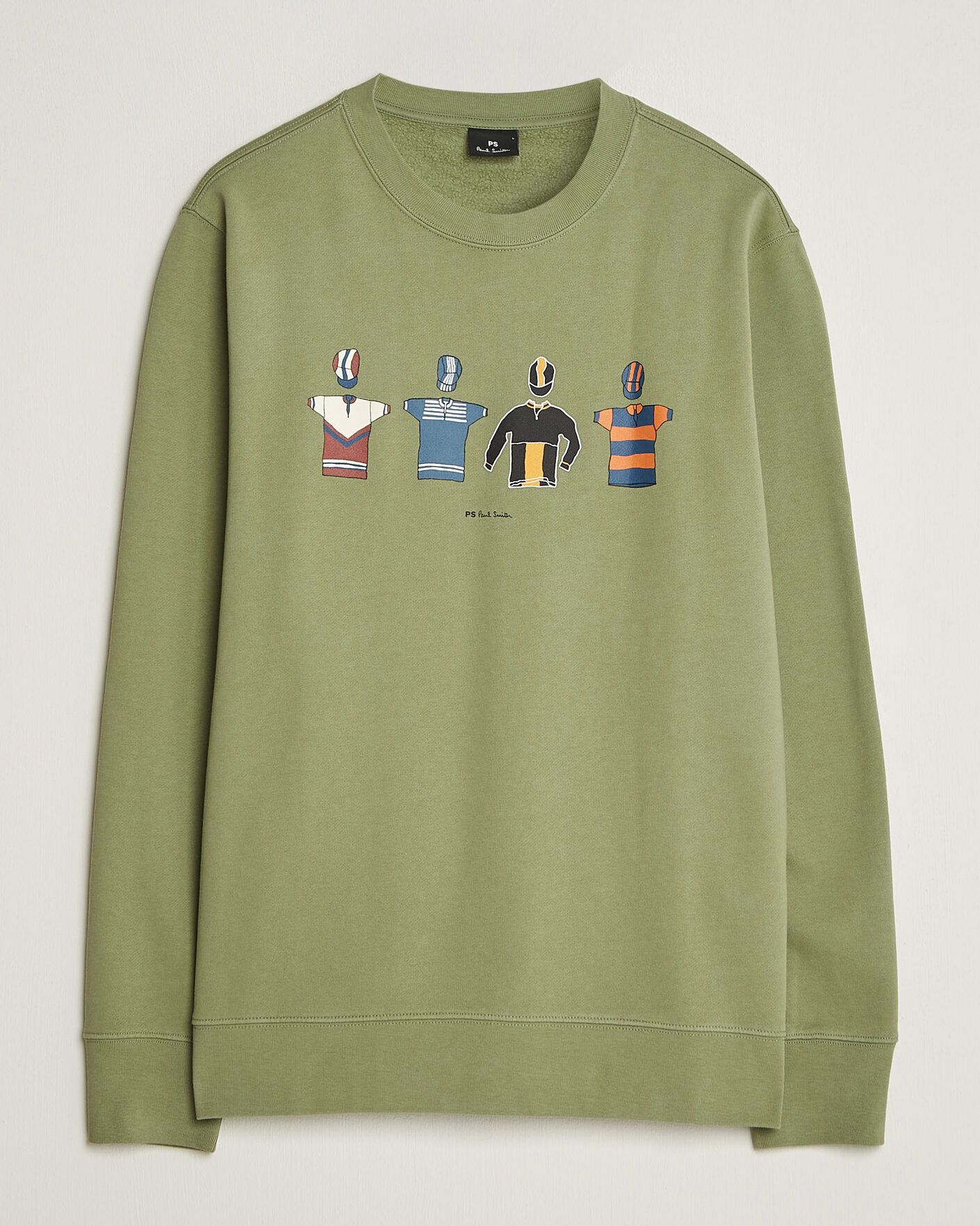 Men | Sweaters & Knitwear | PS Paul Smith | Cycle Jersey's Crew Sweatshirt Green