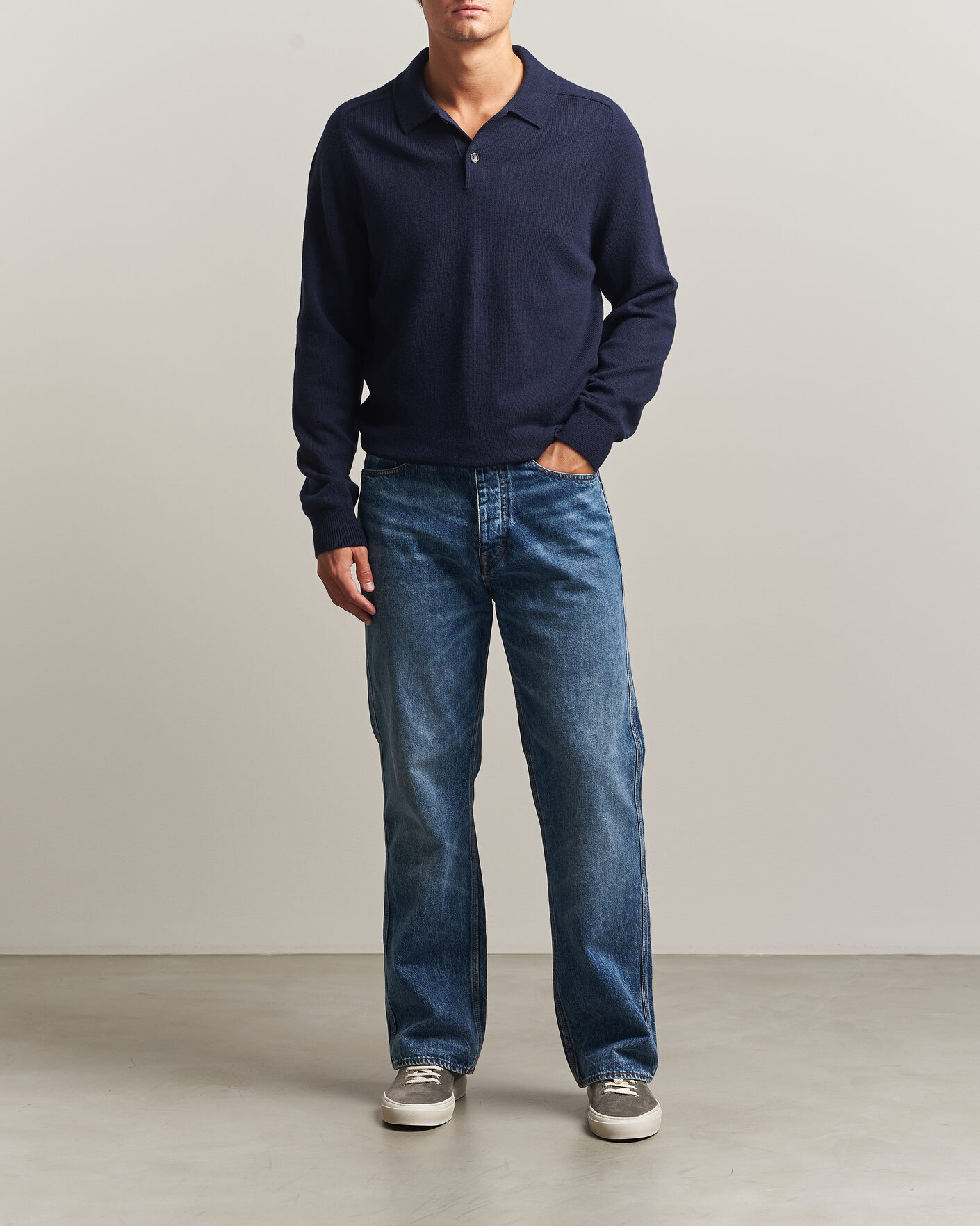 Men | Sweaters & Knitwear | PS Paul Smith | Wool Knitted Polo Navy