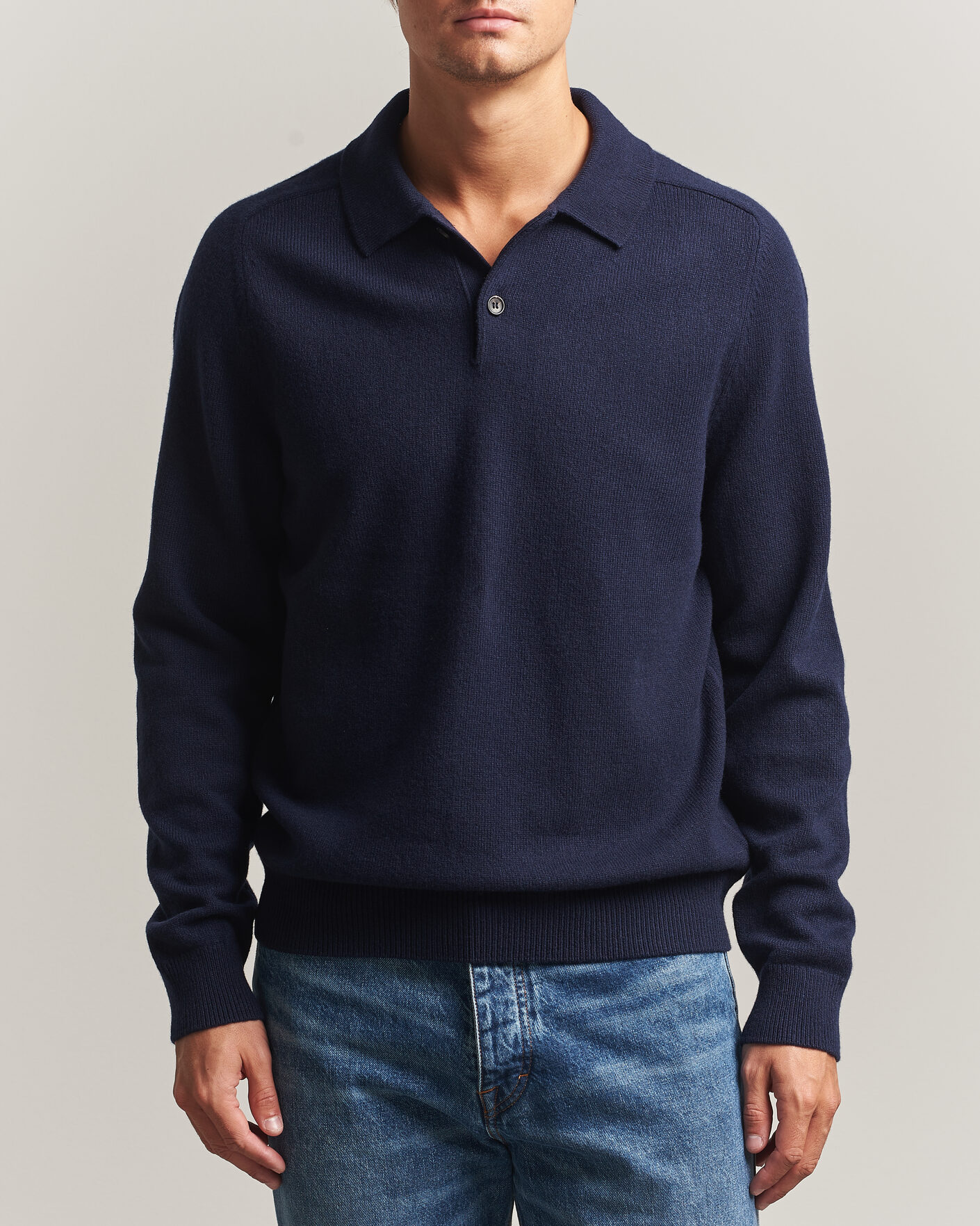 Men | Sweaters & Knitwear | PS Paul Smith | Wool Knitted Polo Navy