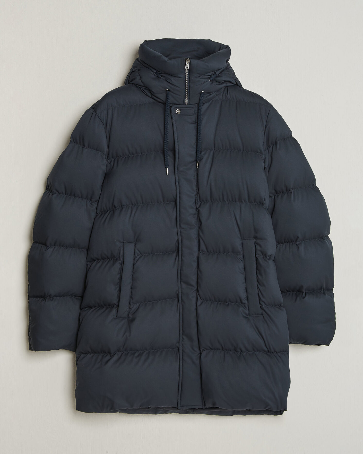 Men | Coats & Jackets | Herno | Faux Fur Down Parka Navy
