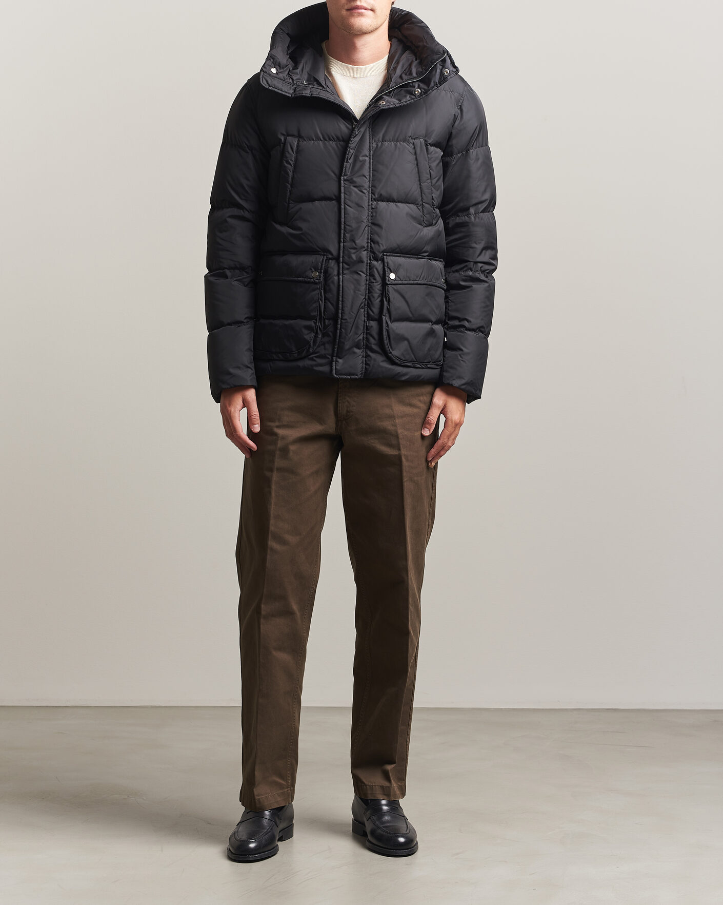 Men | Coats & Jackets | Herno | Chamonix Down Parka Black