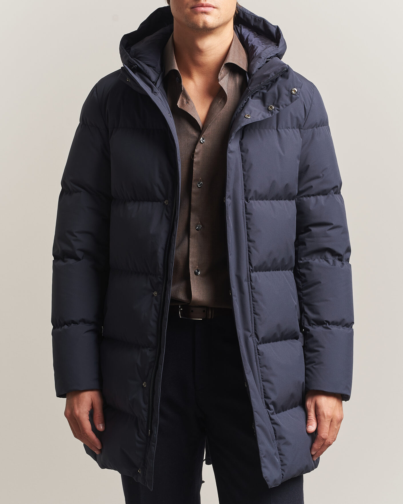 Men | Coats & Jackets | Herno | Waterproof Down Parka Navy