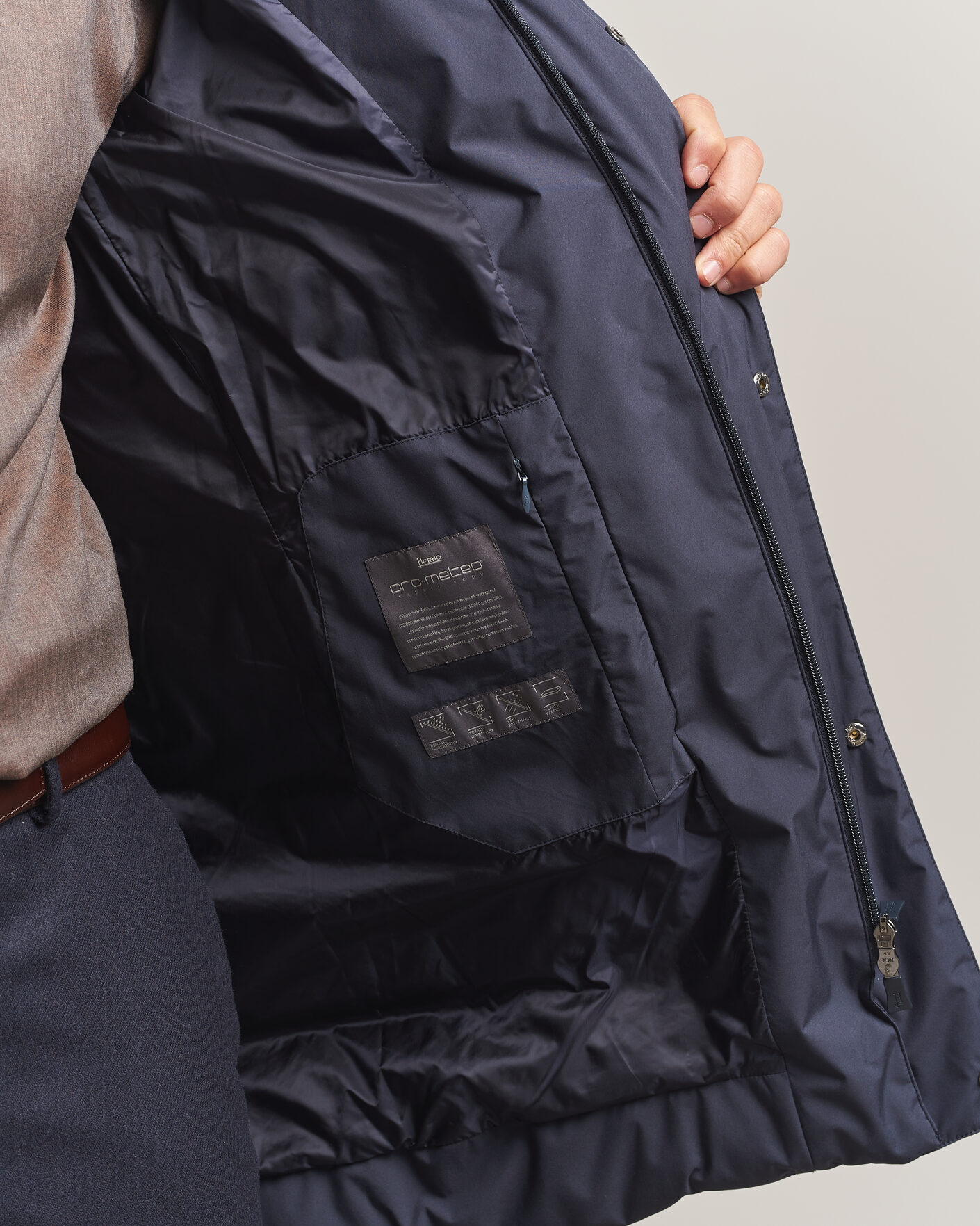 Men | Coats & Jackets | Herno | Waterproof Down Parka Navy