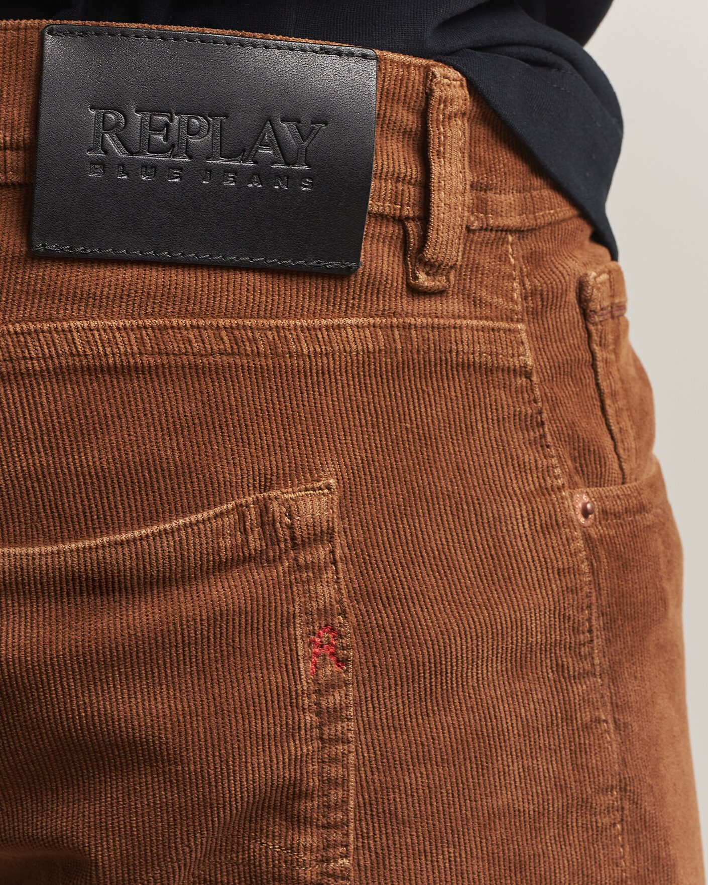 Men | Trousers | Replay | Grover Corduroy 5-Pocket Pants Toffee Brown