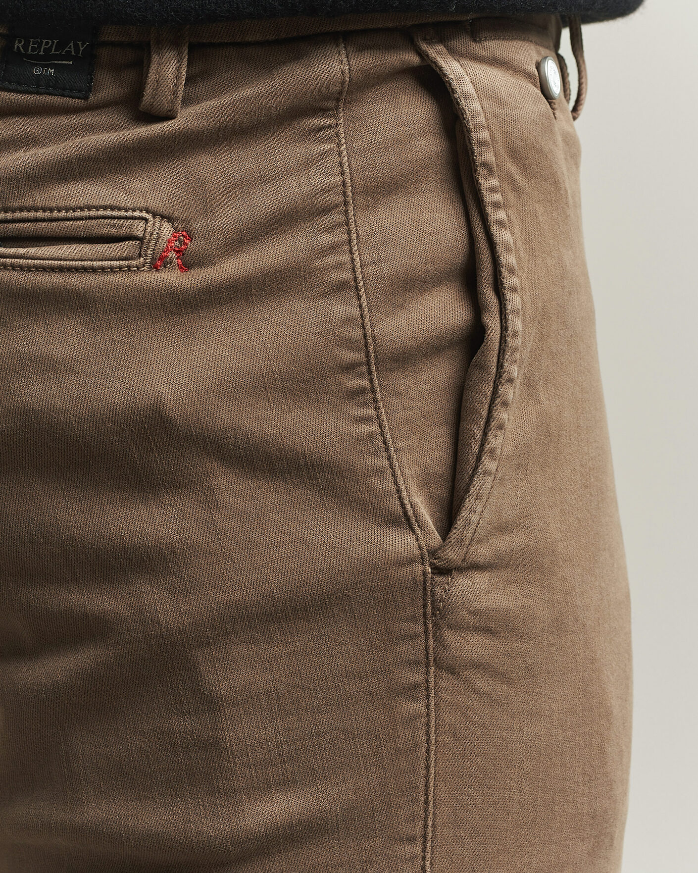 Men | Trousers | Replay | Benni Hyperflex X-Lite Chinos Brown