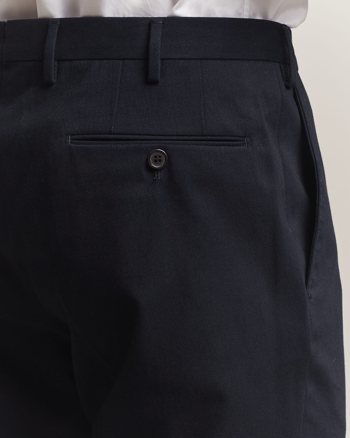 Men | Trousers | Incotex | Regular Fit Cotton/Cashmere Trousers Navy