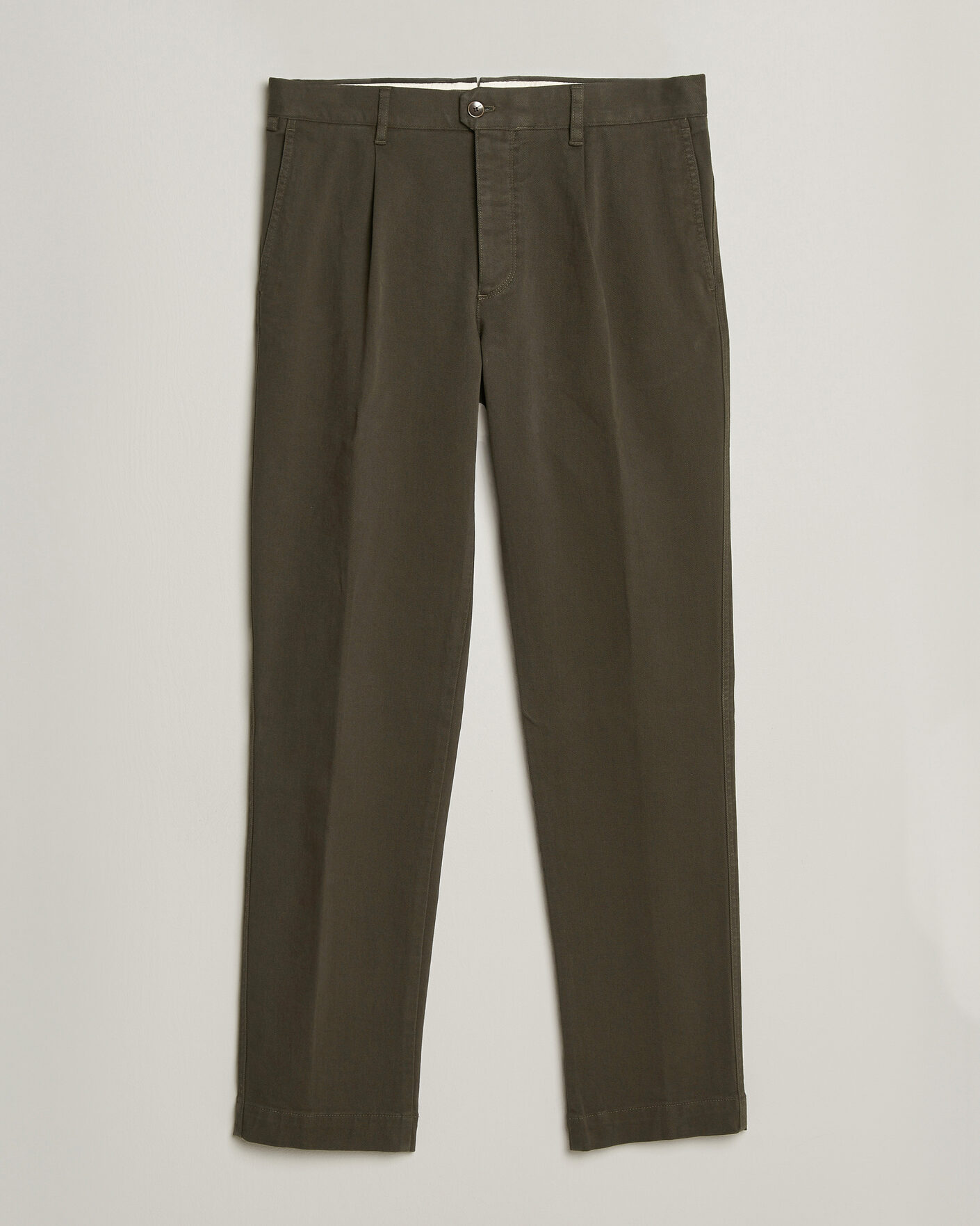 Men | Trousers | Incotex | Regular Fit Cover Chinos Dark Green