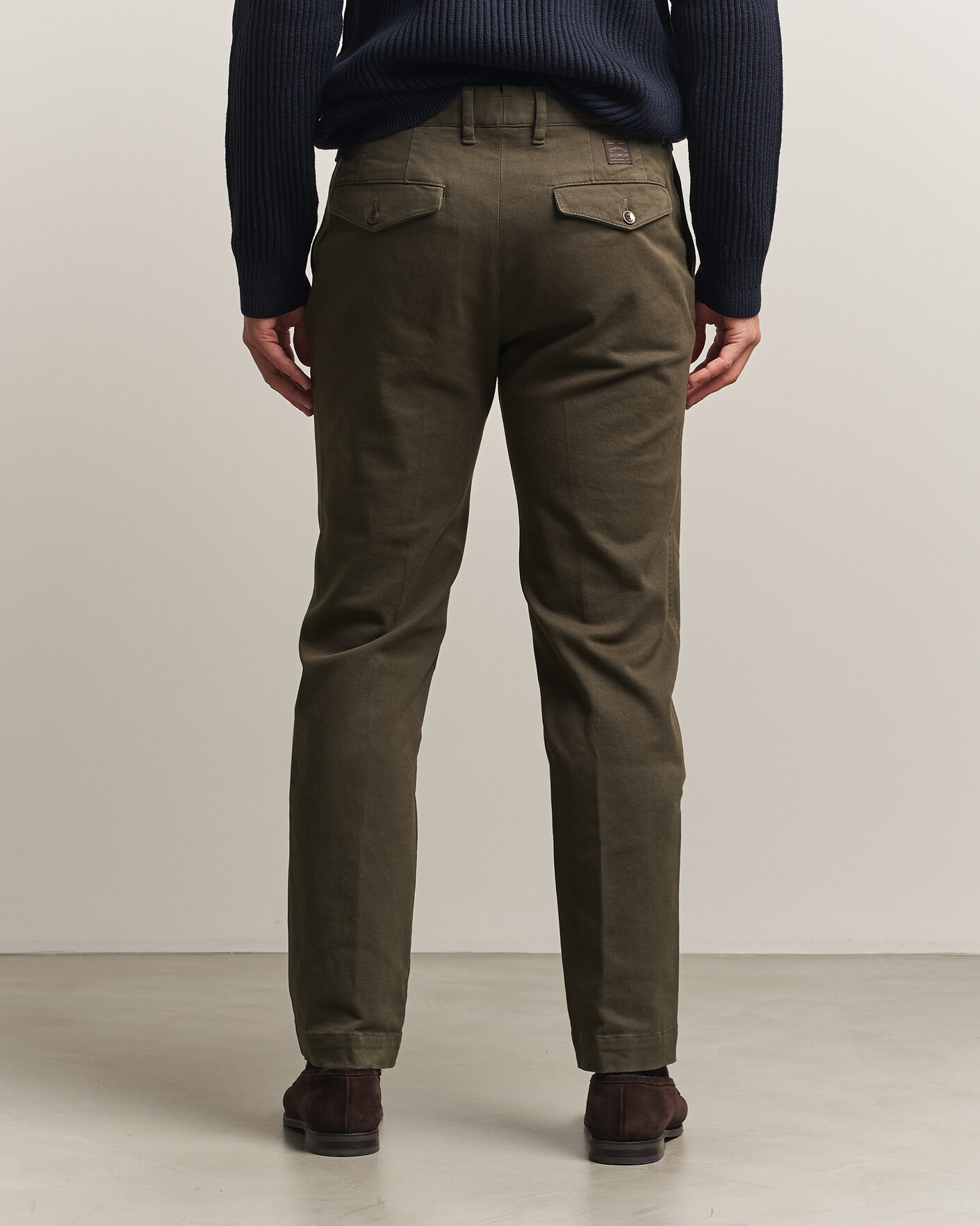 Men | Trousers | Incotex | Regular Fit Cover Chinos Dark Green