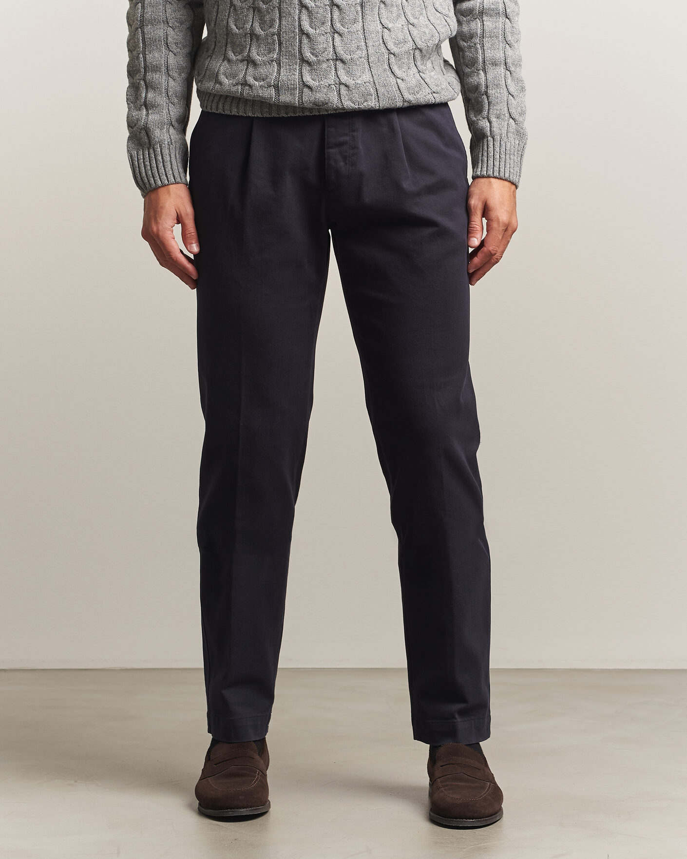 Men | Trousers | Incotex | Regular Fit Cover Chinos Navy