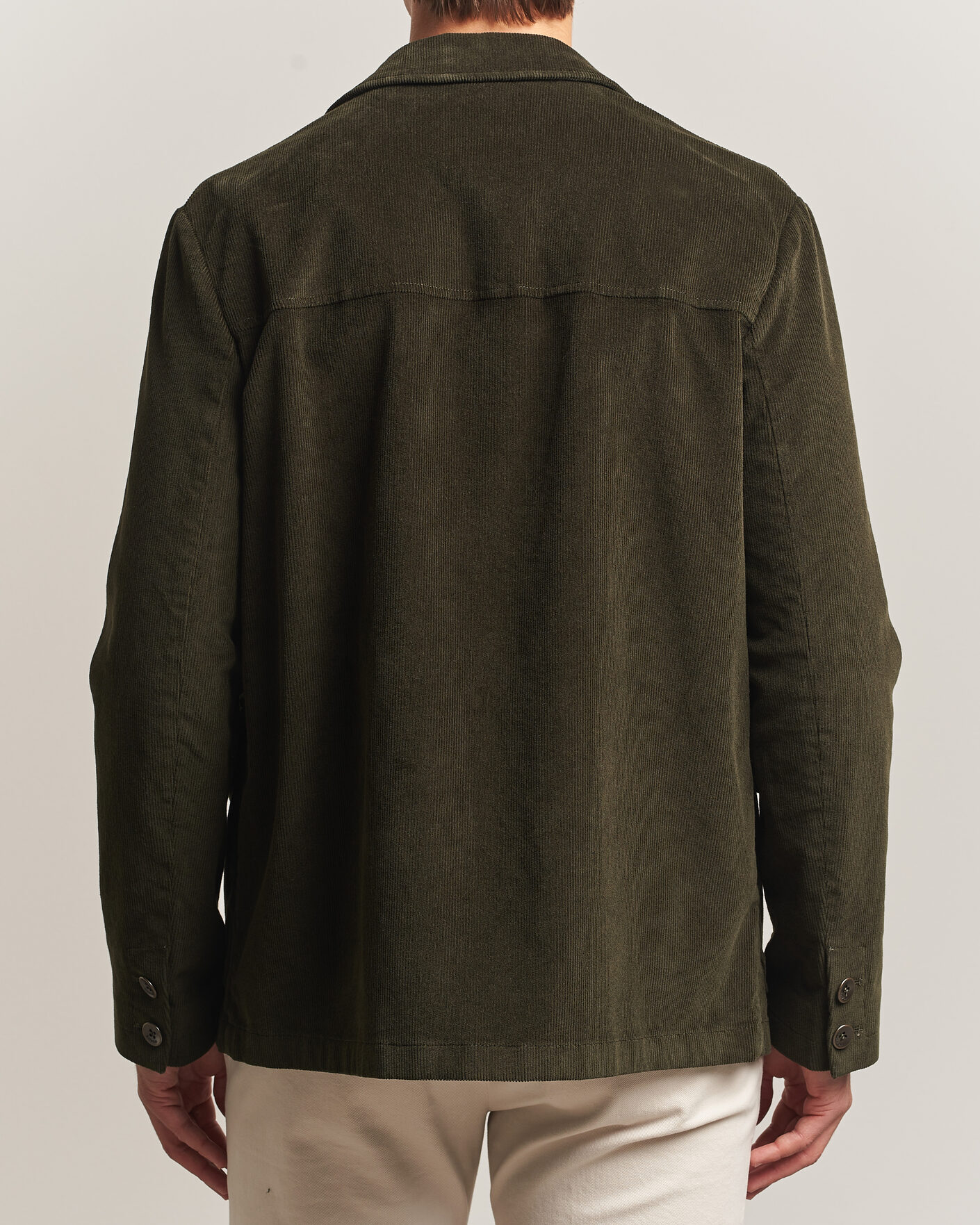 Men | Blazers | Incotex | Corduroy Sports Jacket Forest Green
