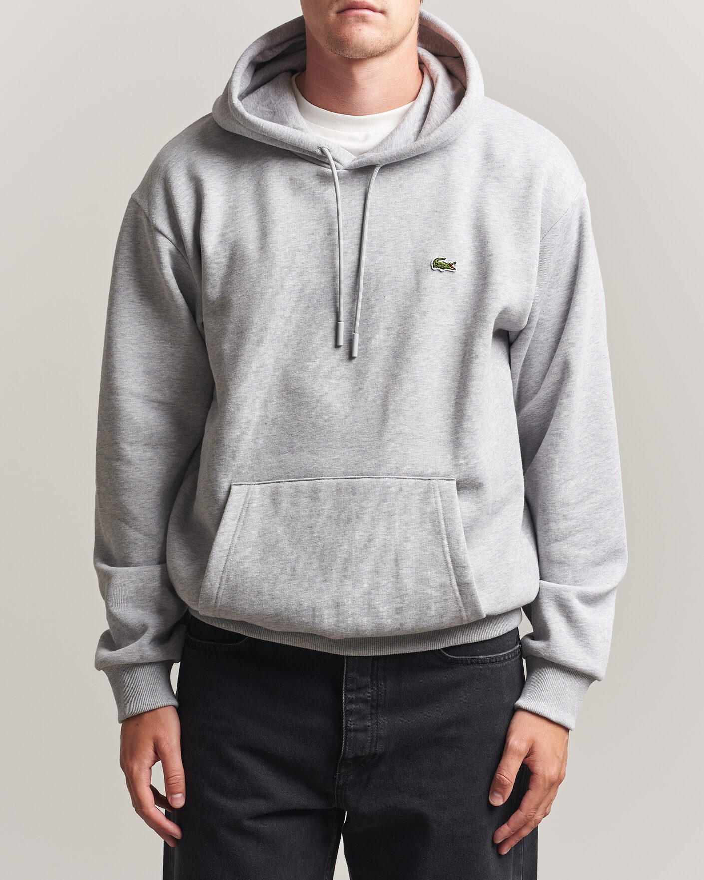 Men | Sweaters & Knitwear | Lacoste | Hoodie Silver Chine