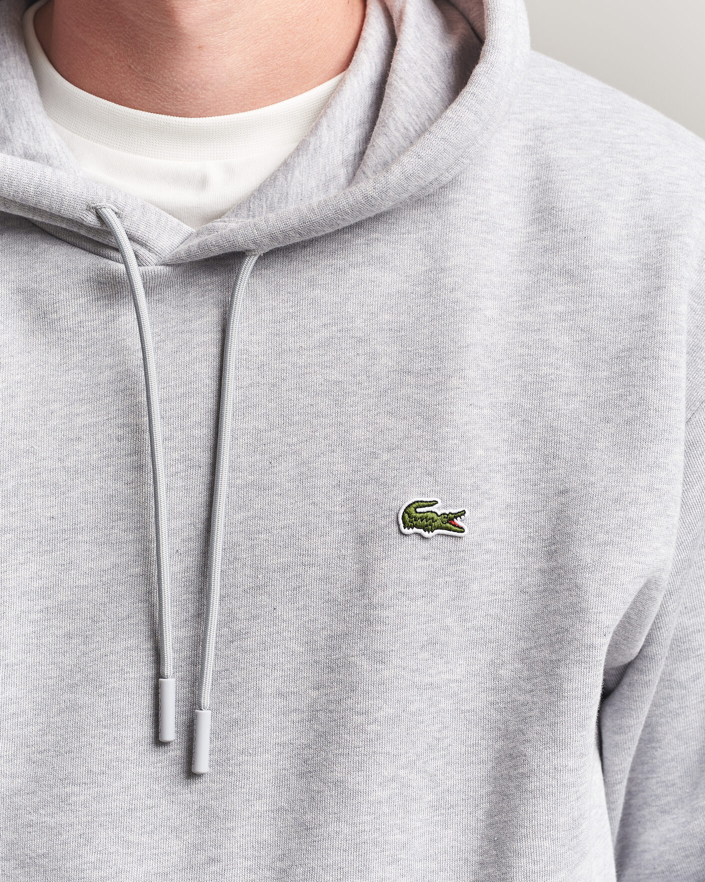 Men | Sweaters & Knitwear | Lacoste | Hoodie Silver Chine