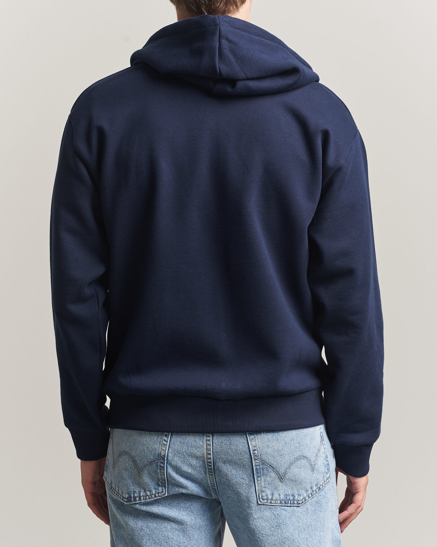 Men | Sweaters & Knitwear | Lacoste | Full Zip Hoodie Navy Blue