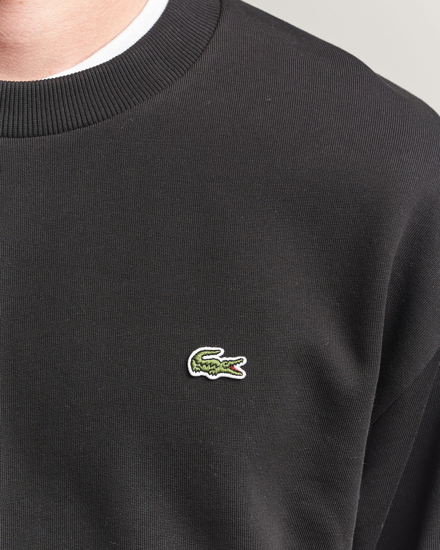 Men | Sweaters & Knitwear | Lacoste | Crew Neck Sweatshirt Black