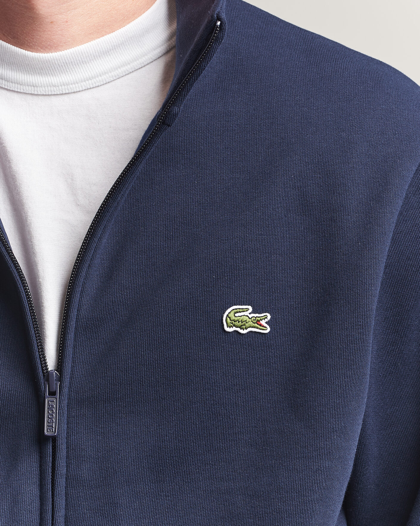 Men | Sweaters & Knitwear | Lacoste | Full Zip Sweater Navy Blue