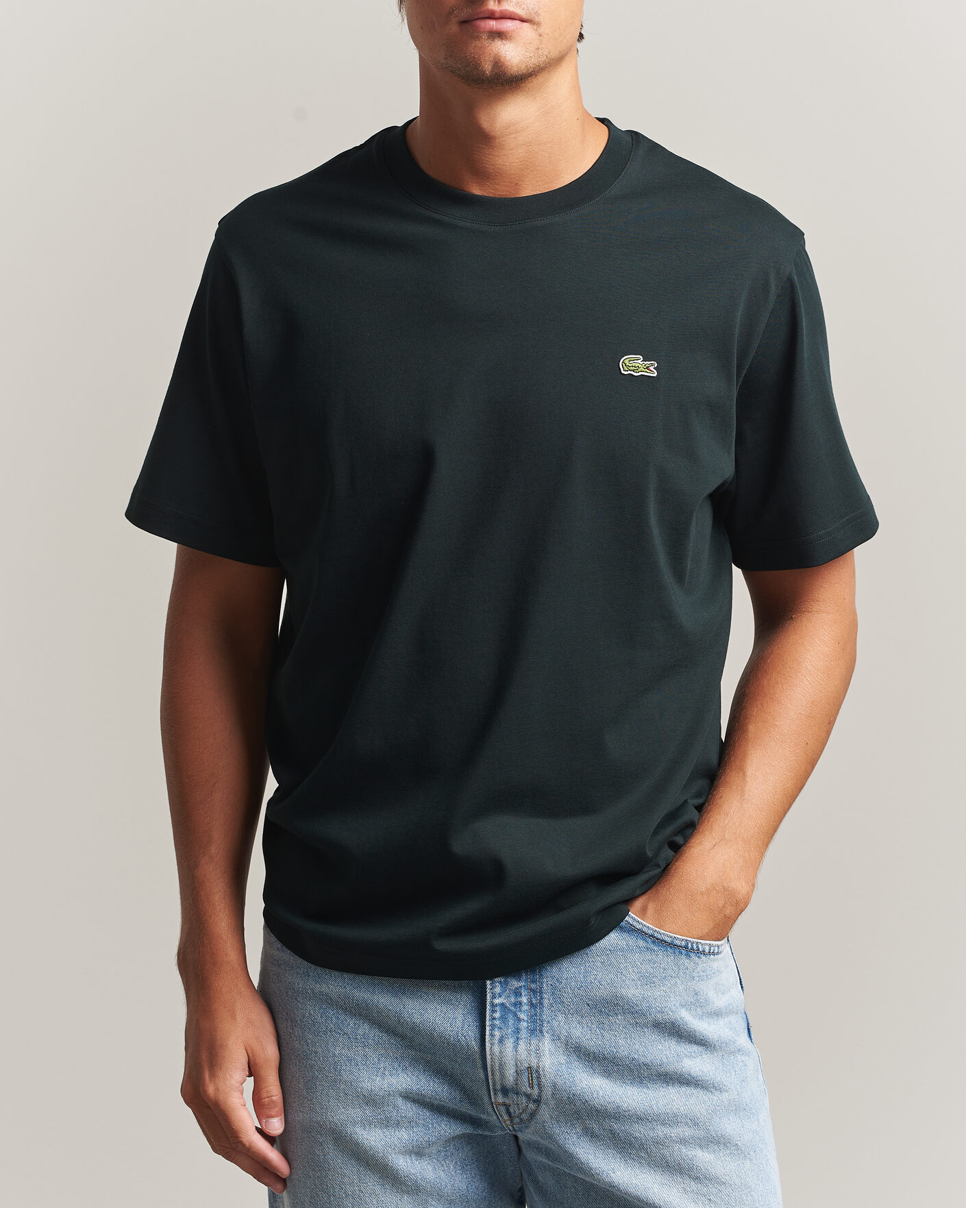 Men | T-Shirts | Lacoste | Crew Neck T-Shirt Dark Varech