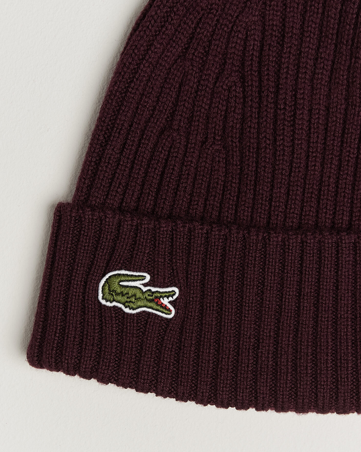 Men | Beanies | Lacoste | Wool Knitted Beanie Oxalis