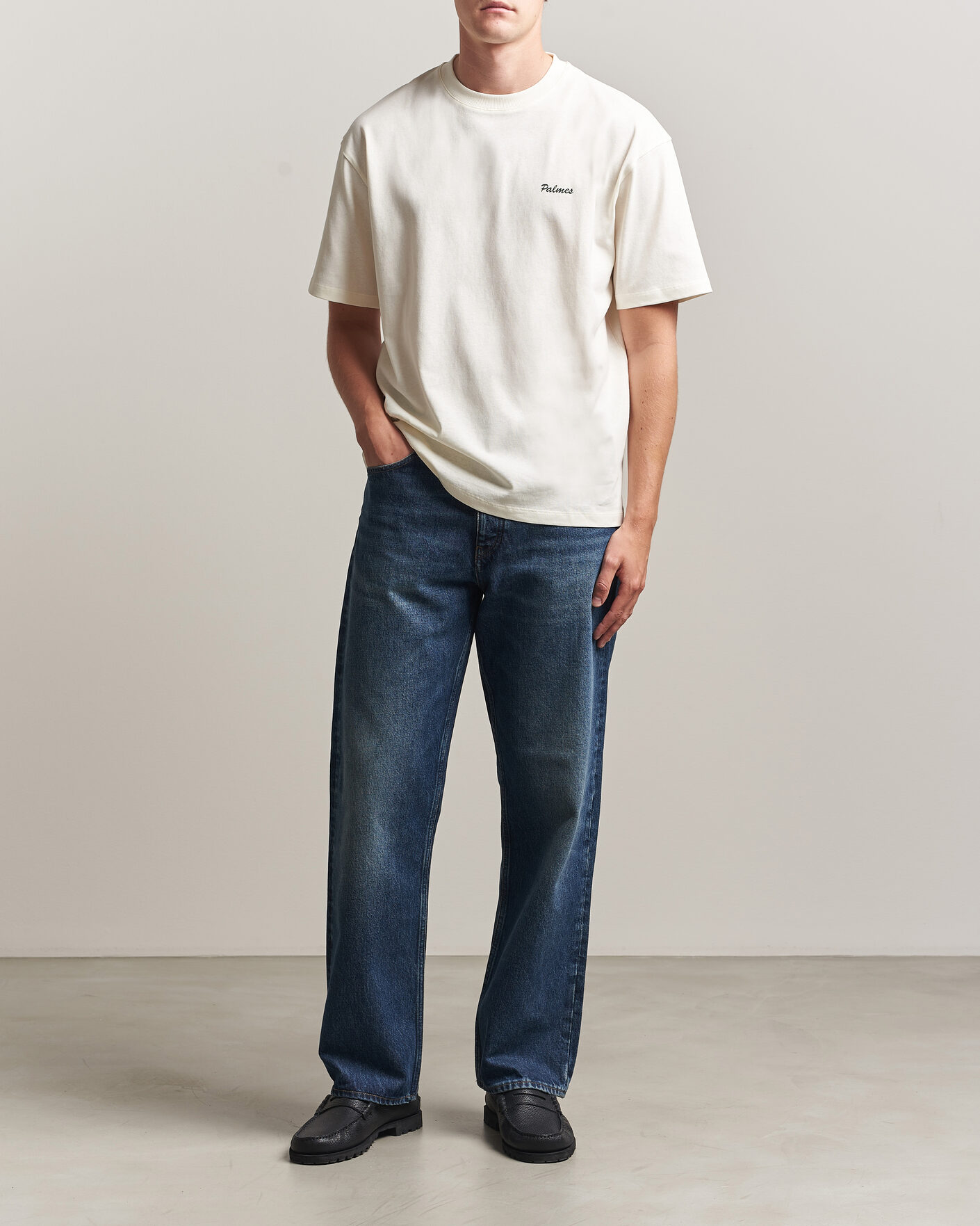 Men | T-Shirts | Palmes | Logo T-Shirt Off White