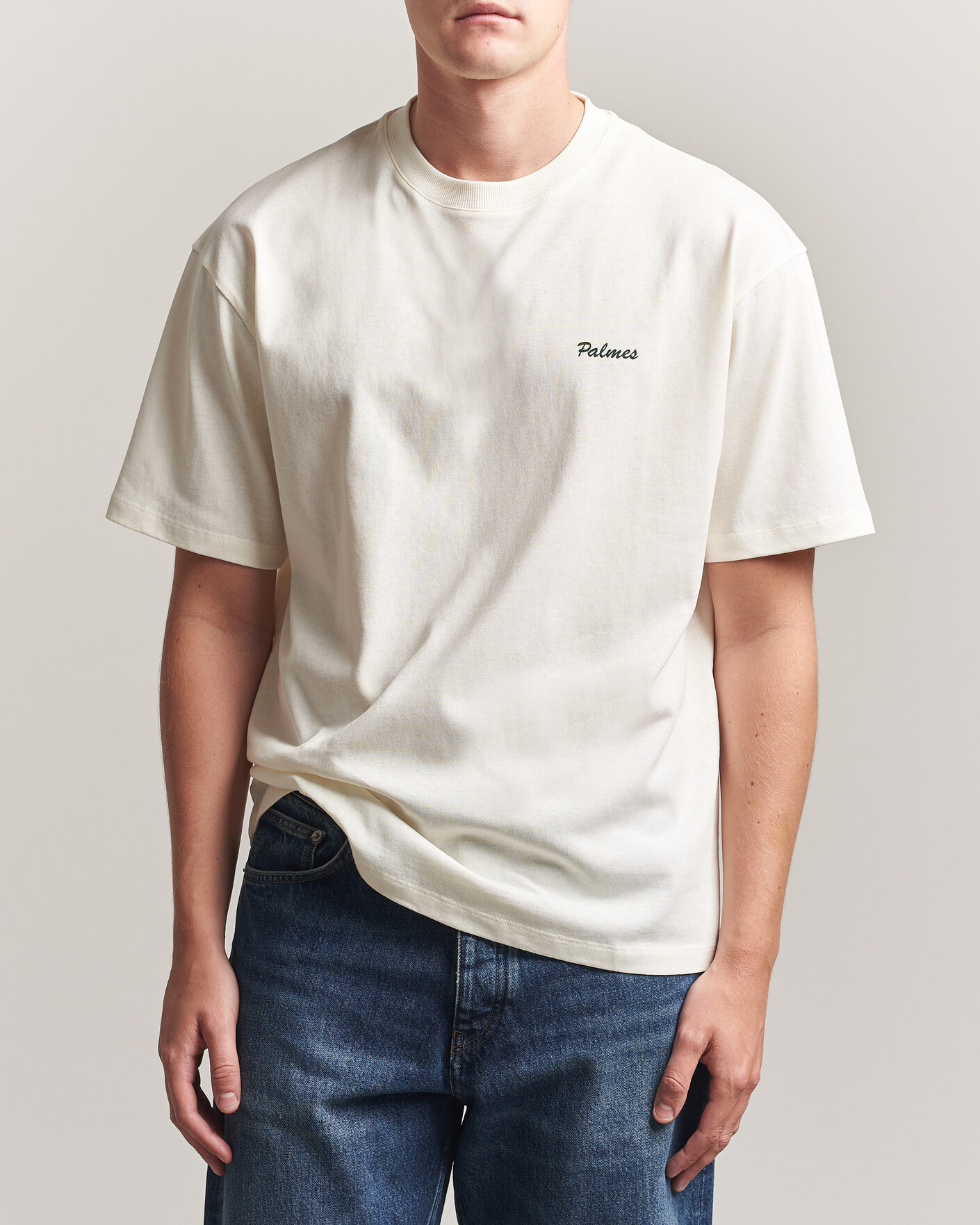 Men | T-Shirts | Palmes | Logo T-Shirt Off White