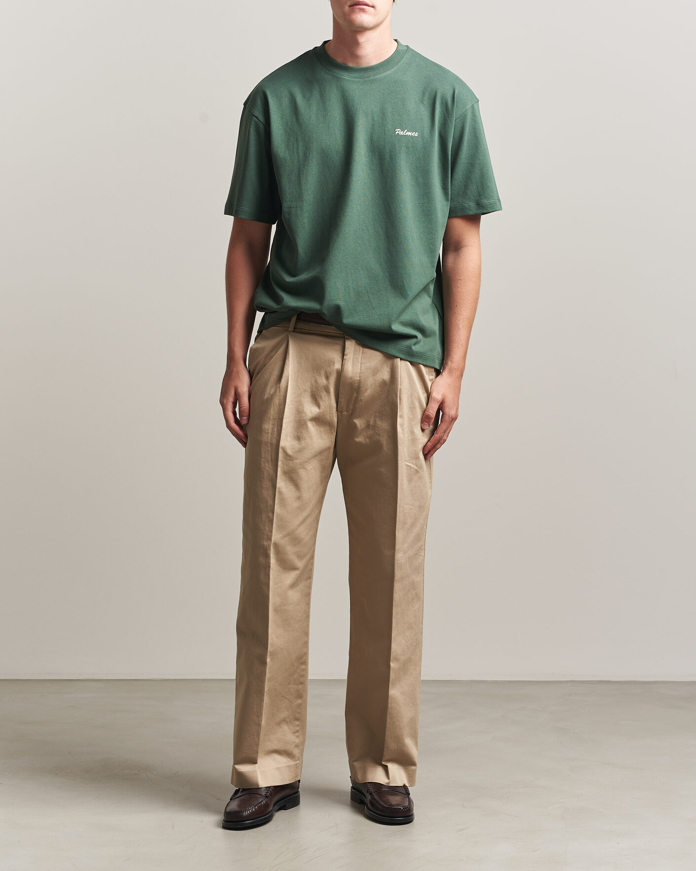 Men | T-Shirts | Palmes | Logo T-Shirt Dark Green