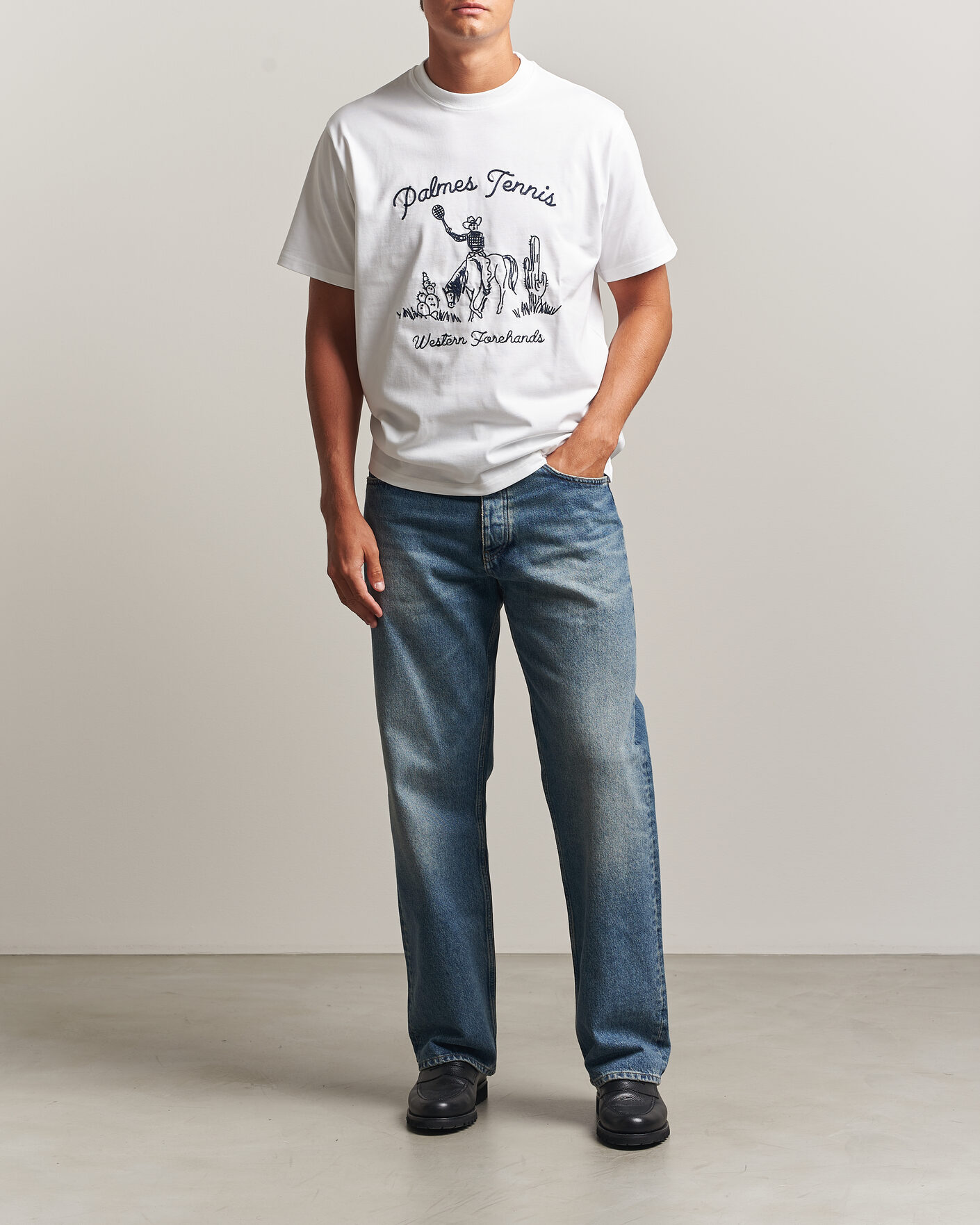 Men | T-Shirts | Palmes | Western T-Shirt White