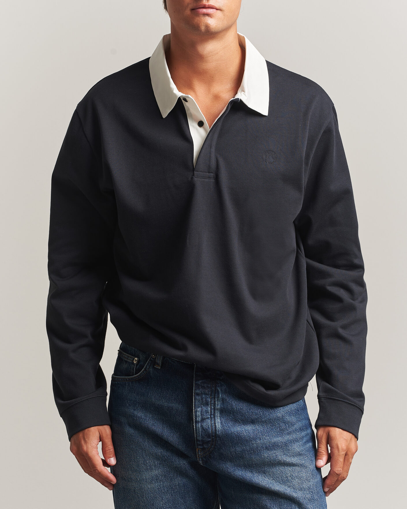 Men | Sweaters & Knitwear | Palmes | Ball Rugby Shirt Black