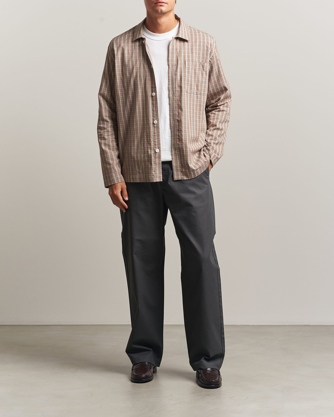 Men | Trousers | Palmes | Lucien Ripstop Trousers Charcoal